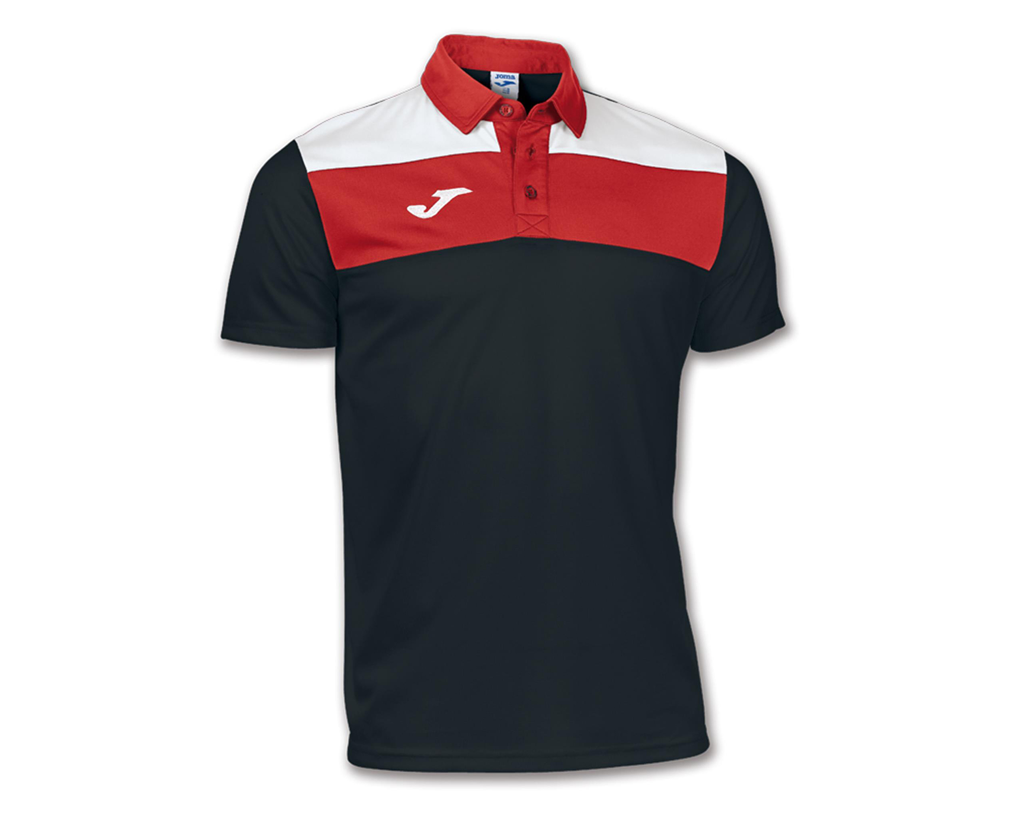 Joma Polo Crew Black White Erkek Futbol Polo Tişörtü 100246,1 Siyah
