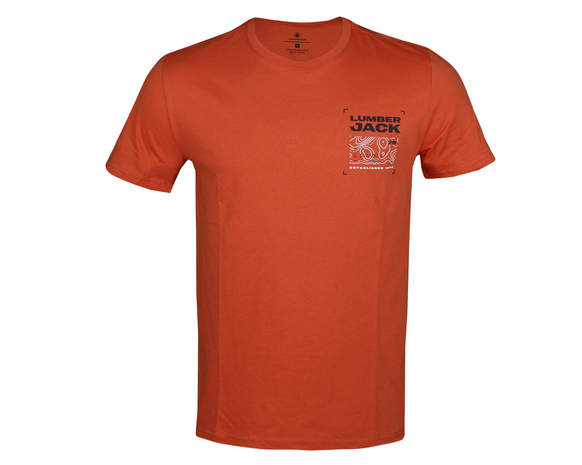 Lumberjack M Cg536 Pulsar T Shirt Turuncu Erkek Günlük Tişört 101176408 Turuncu