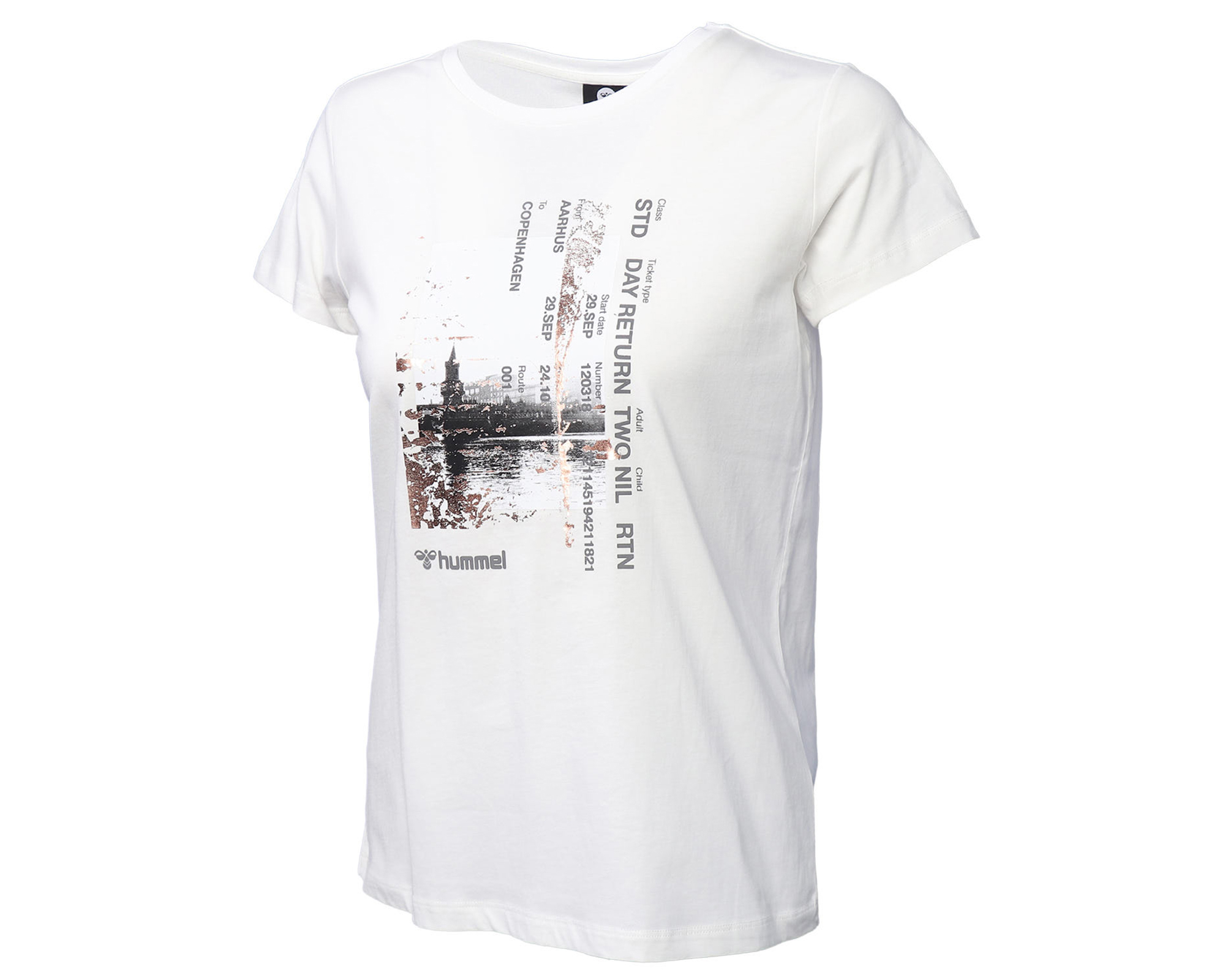Hummel Hmldromme T-Shirt Kadın Günlük Tişört 911490-9003 Beyaz