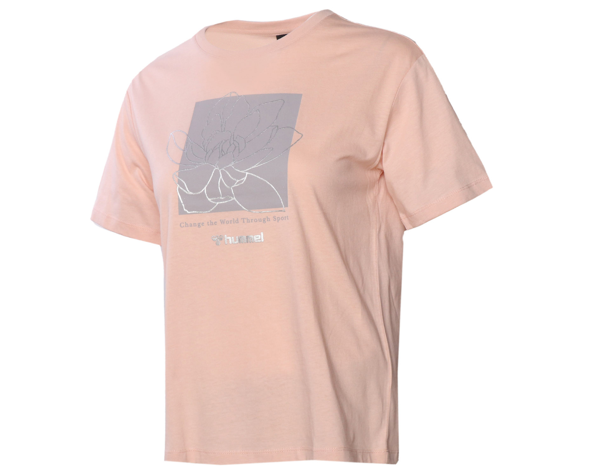 Hummel Grenada T Shirt Kadın Günlük Tişört 911581-3847 Pembe