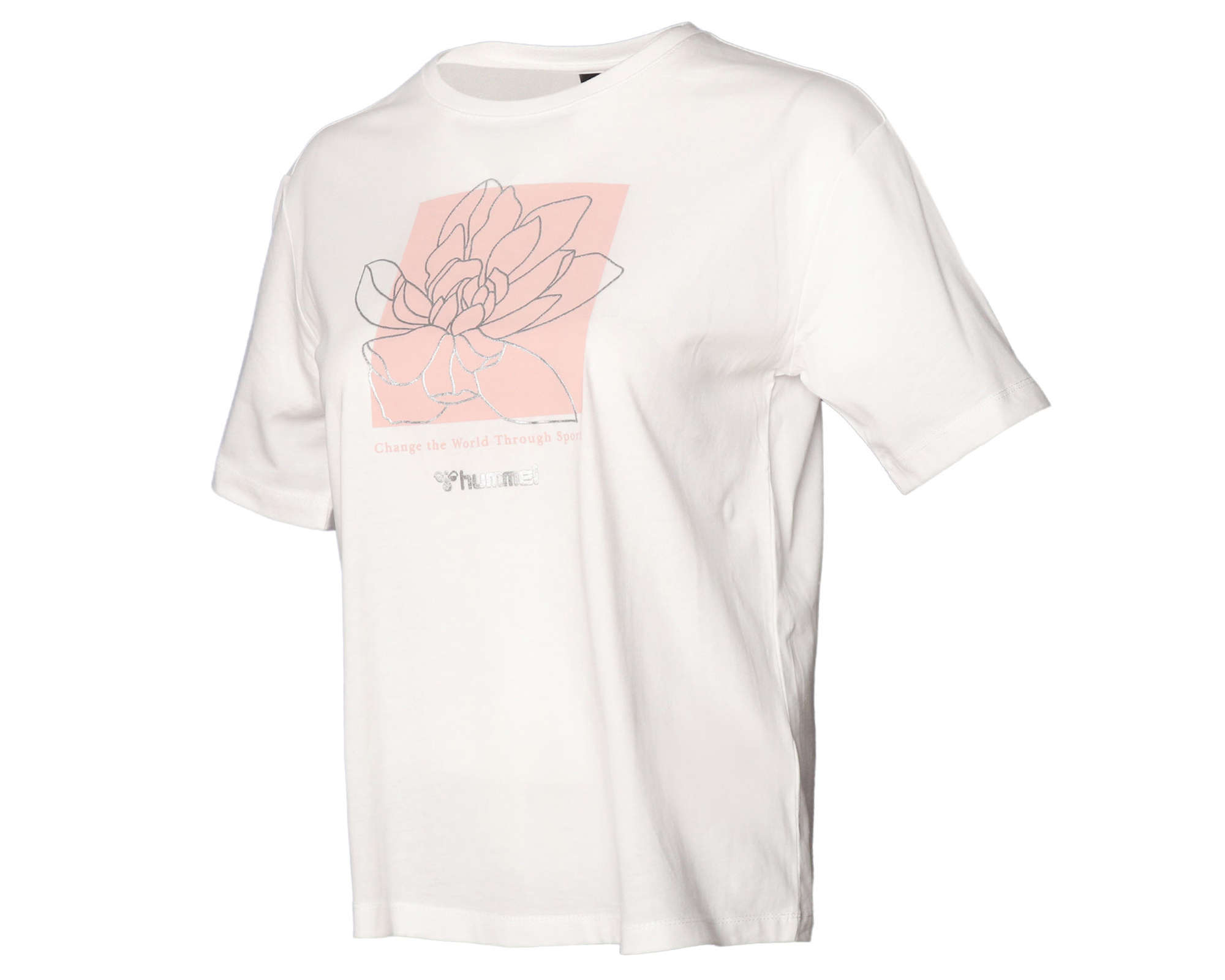 Hummel Grenada T Shirt Kadın Günlük Tişört 911581-9003 Beyaz