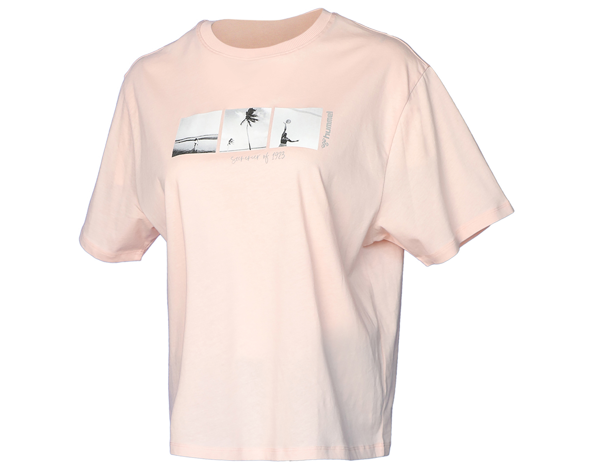 Hummel Aphelios T Shirt Kadın Günlük Tişört 911635-3601 Pembe