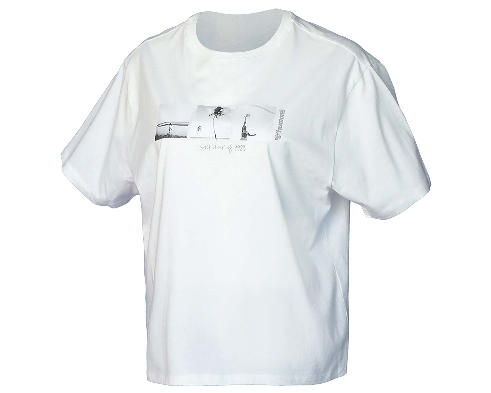 Hummel Aphelios T Shirt Kadın Günlük Tişört 911635-9003 Beyaz