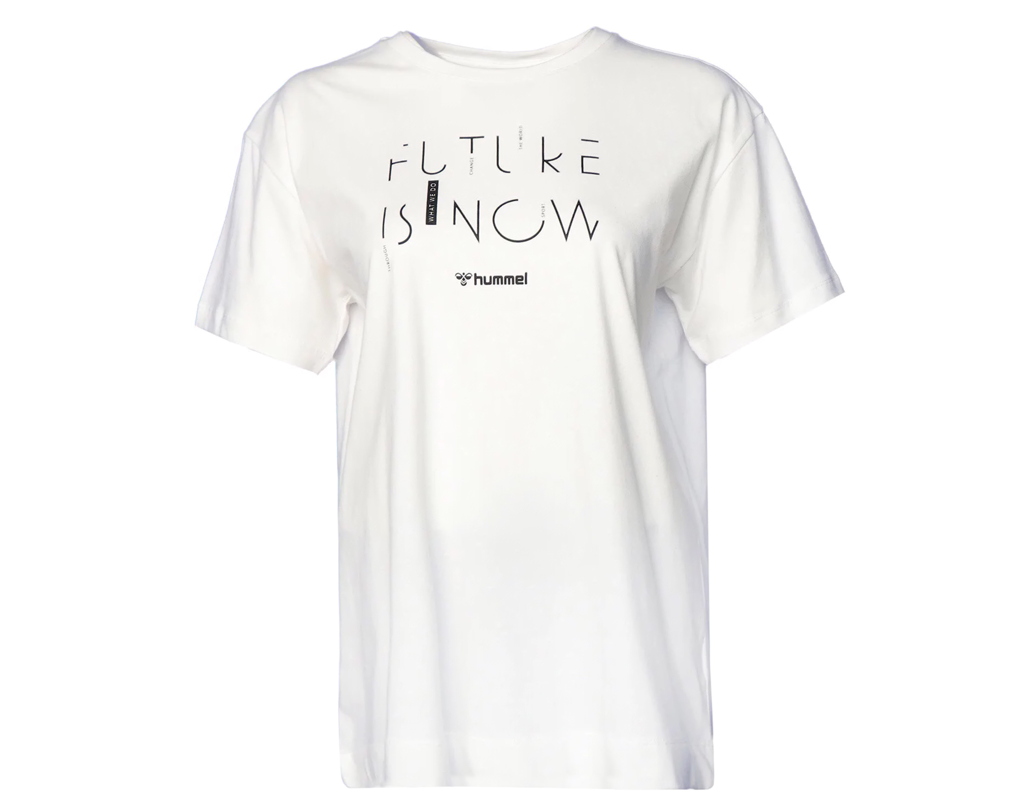 Hummel Hmlliriope Tshirt Kadın Günlük Tişört 911736-9003 Beyaz