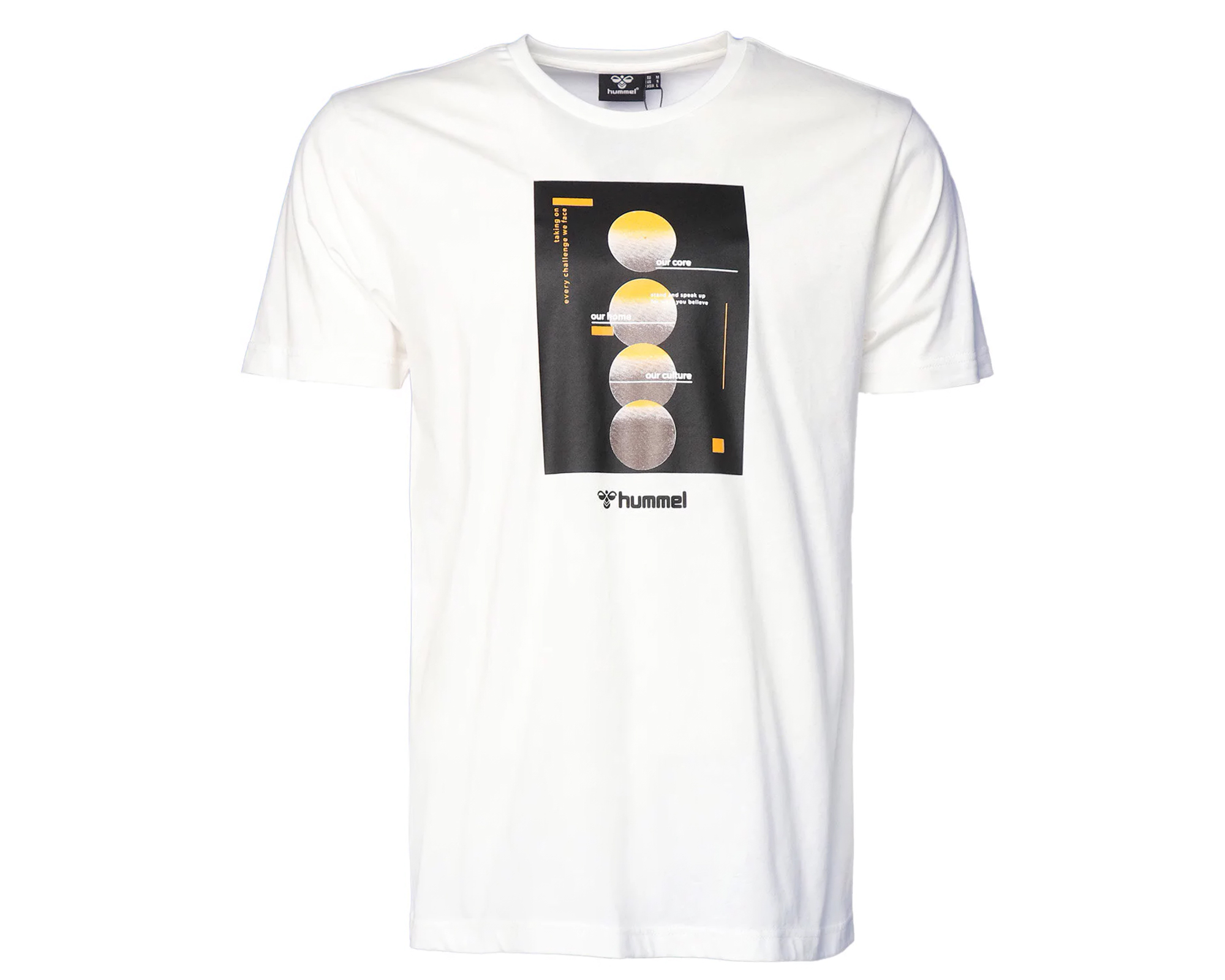 Hummel Hmlslas Tshirt Erkek Günlük Tişört 911753-9003 Beyaz