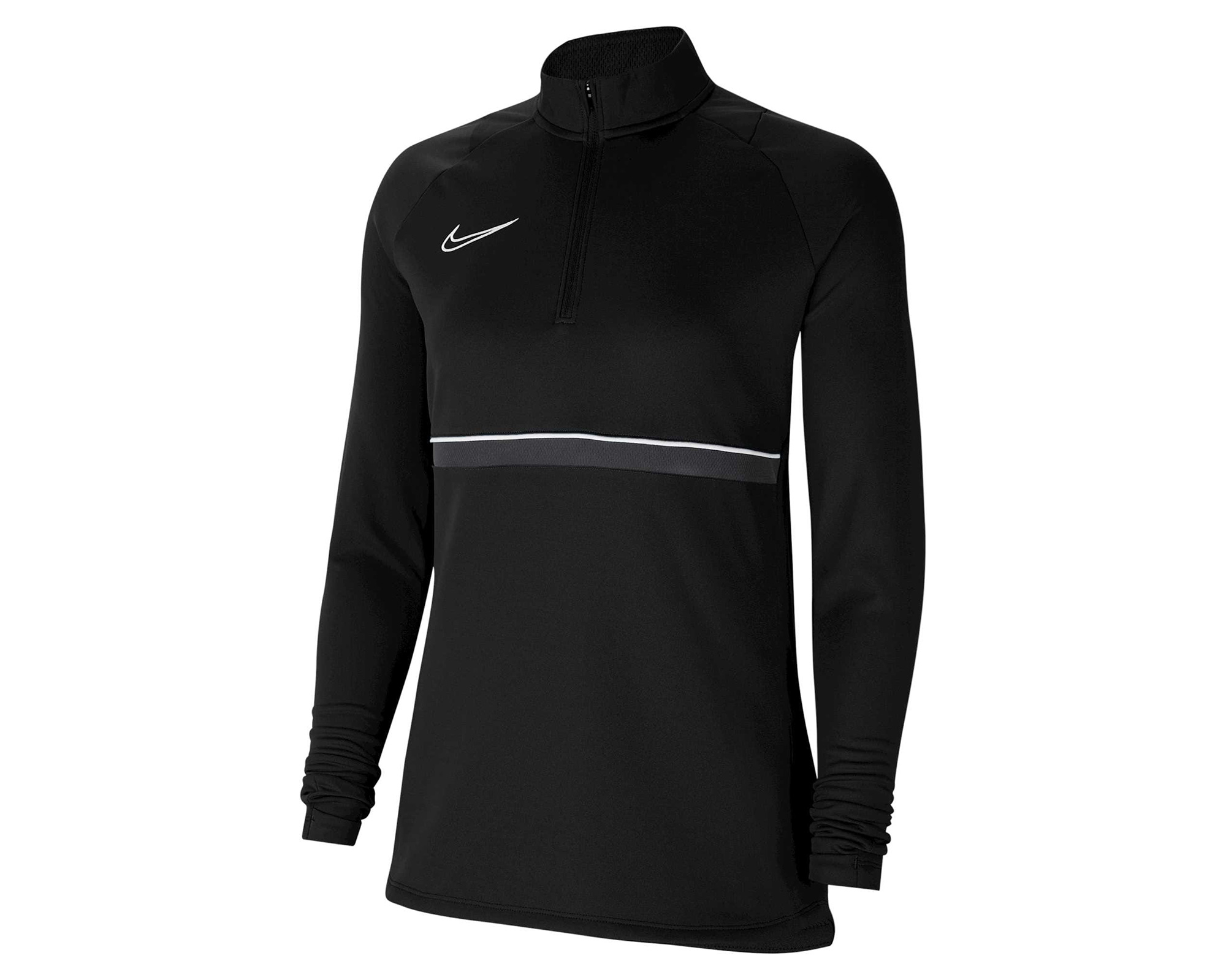 Nike W Nk Df Acd21 Dril Kadın Antrenman Uzun Kollu Tişört CV2653-014 Siyah