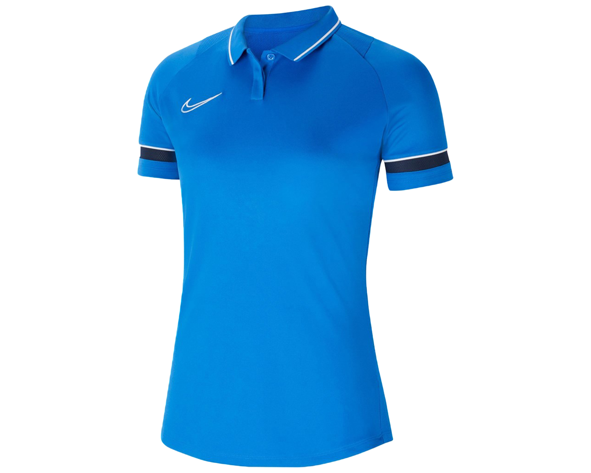 Nike W Dry Acdmy21 Polo Ss Kadın Futbol Kamp Polo Tişörtü CV2673-463 Mavi