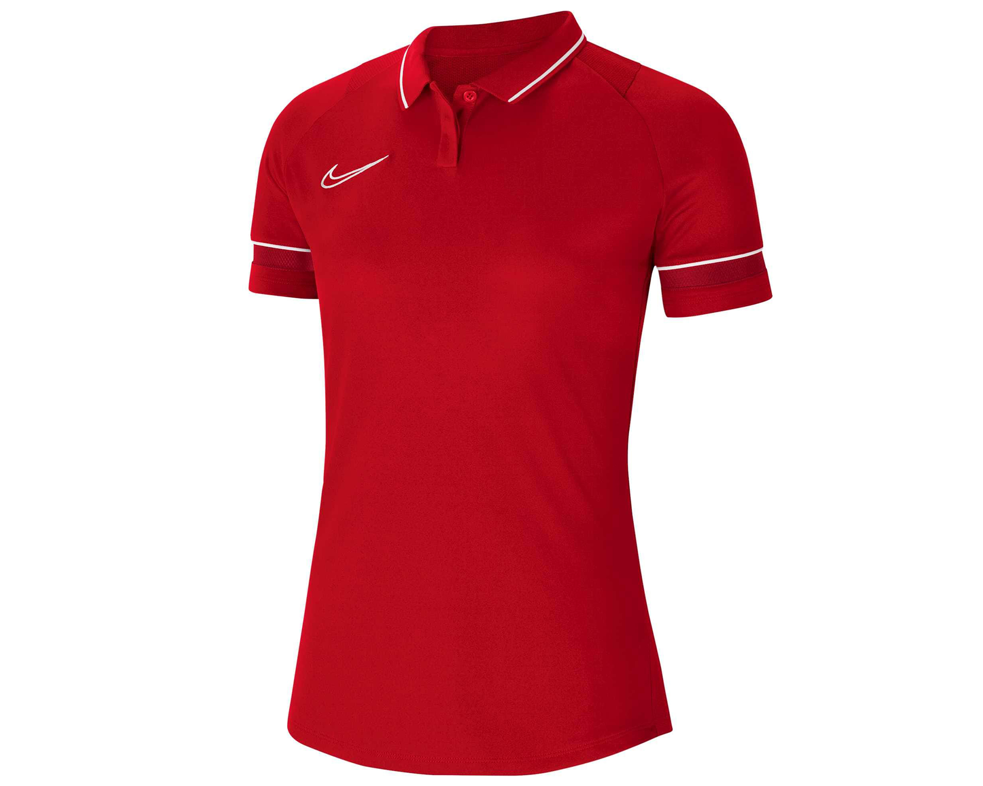 Nike Academy 21 Kadın Polo Üst Kadın Futbol Kamp Polo Tişörtü CV2673-657 Kırmızı