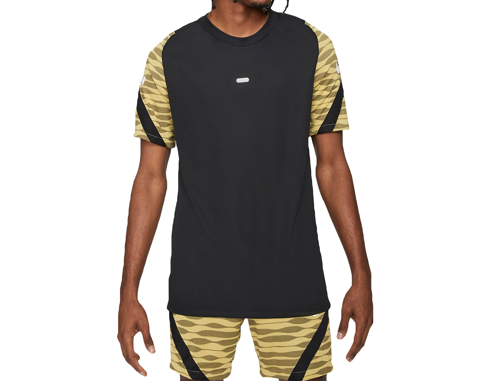 Nike M Nk Df Strke21 Top Ss Erkek Futbol Antrenman Tişörtü CW5843-011 Siyah