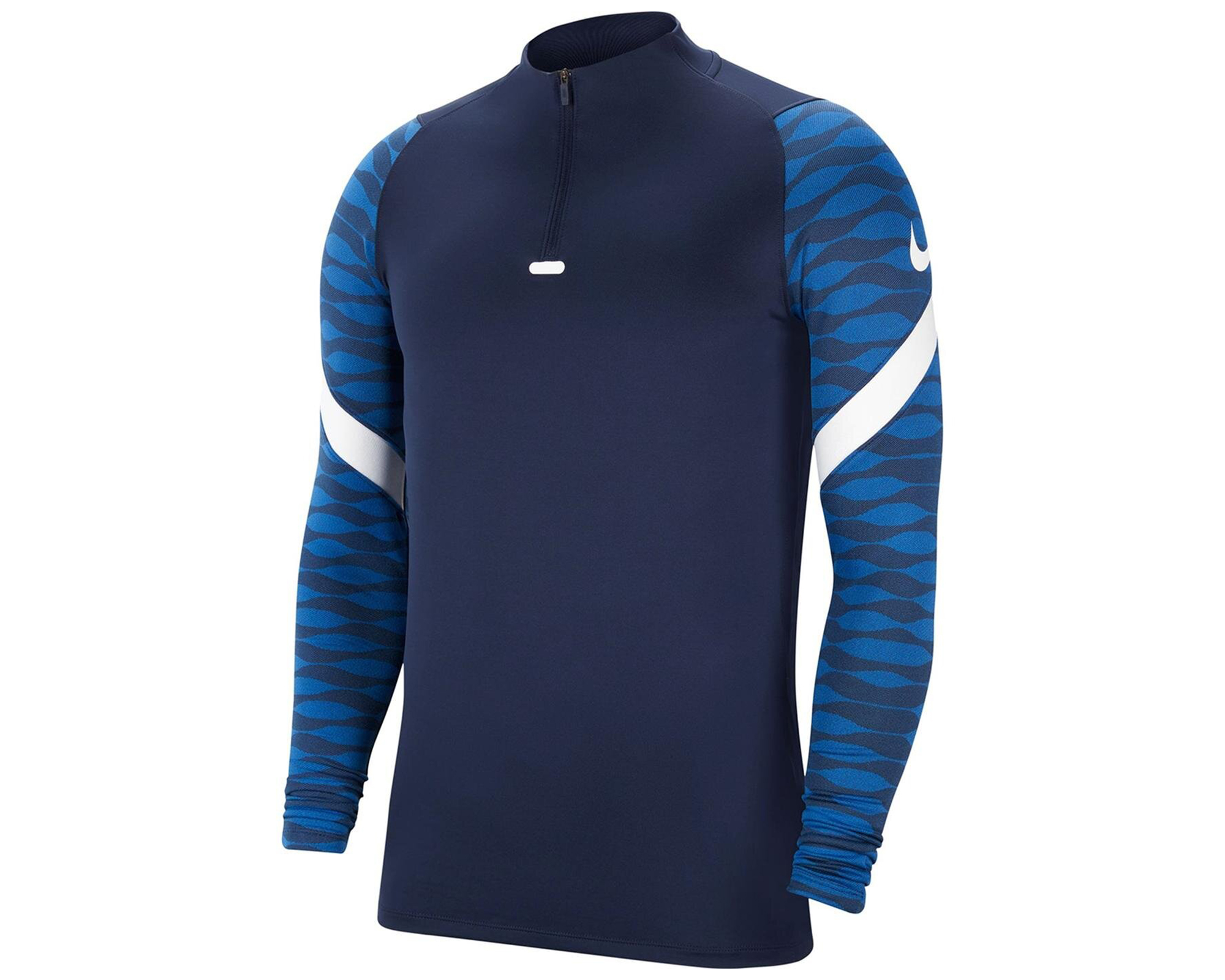 Nike M Nk Df Strke21 Dril Top Erkek Futbol Antrenman Uzun Kollu Tişört CW5858-451 Mavi