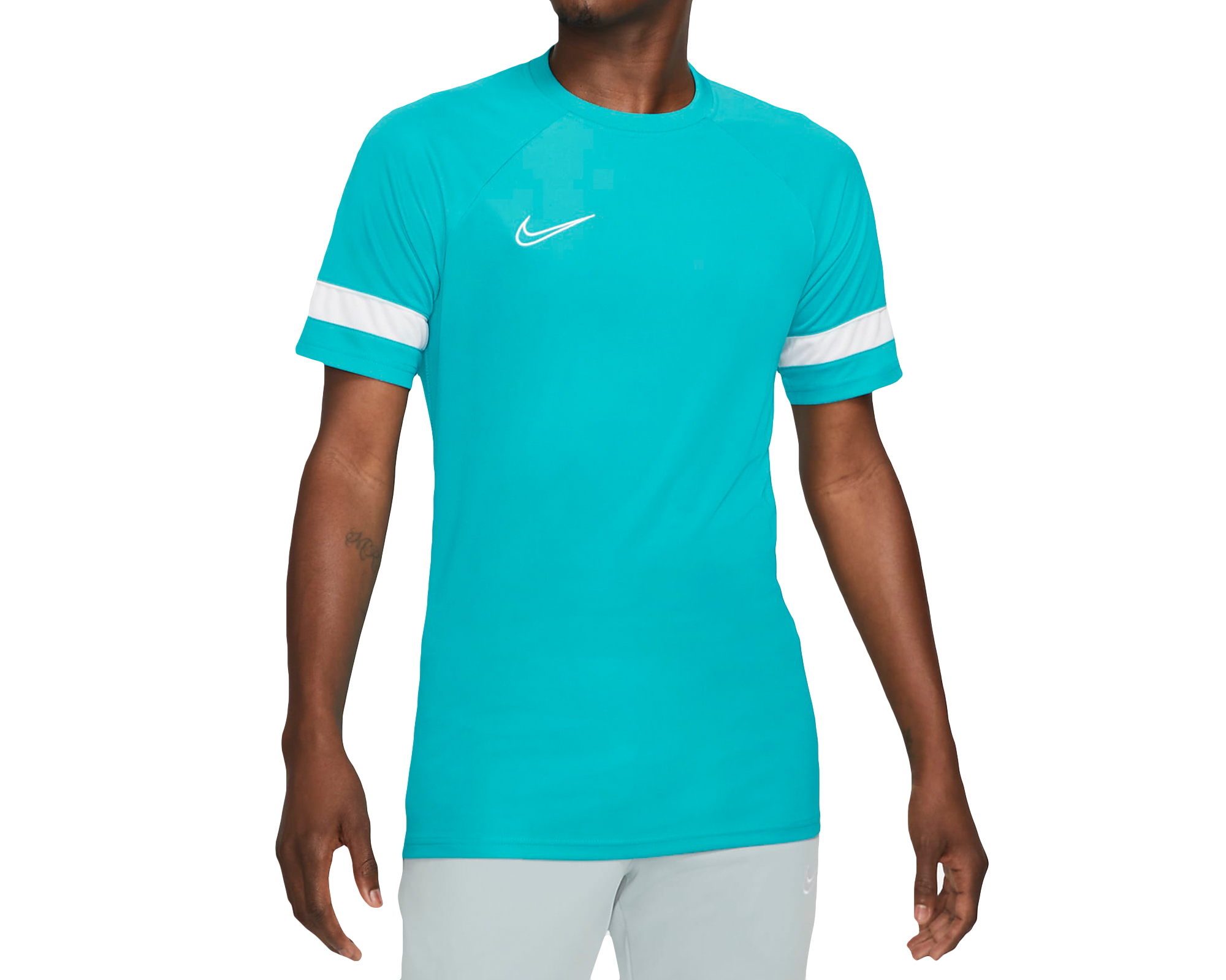 Nike M Nk Df Acd21 Ss Erkek Futbol Antrenman Tişörtü CW6101-356 Mavi