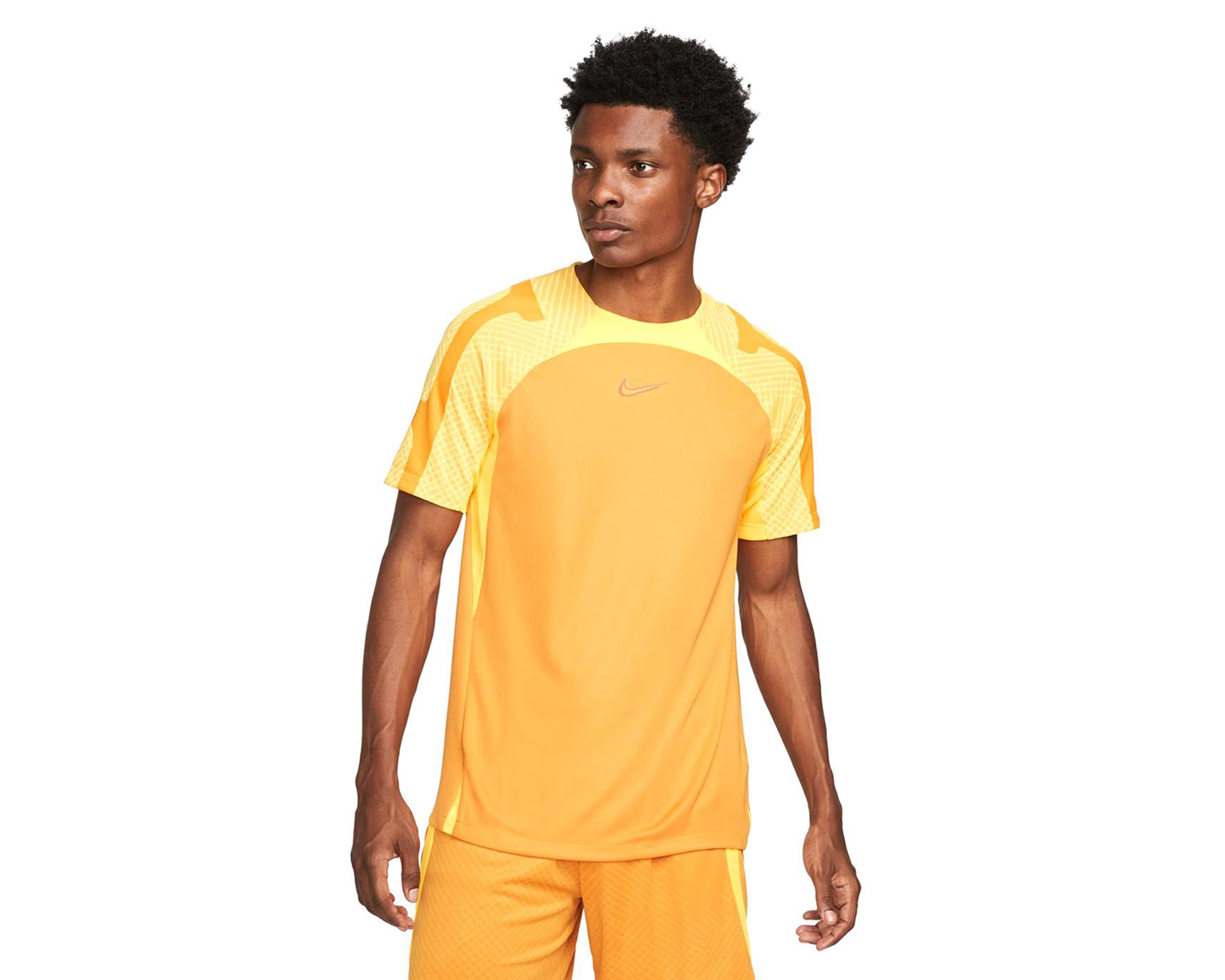 Nike Strke 22 Üst S/S Erkek Futbol Antrenman Tişörtü DH8698-738 Sarı