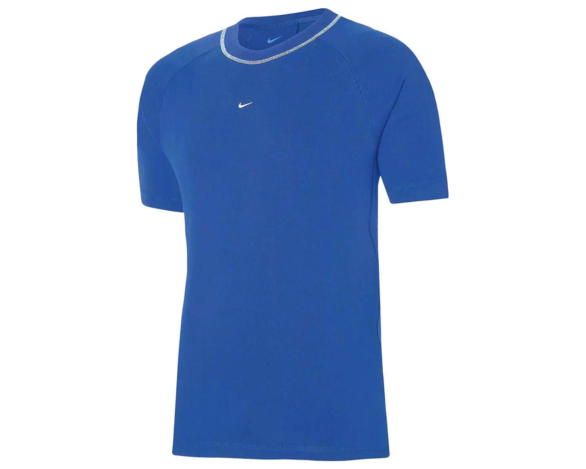 Nike M Nk Strike 22 Thicker Ss Erkek Futbol Tişörtü DH9361-463 Mavi
