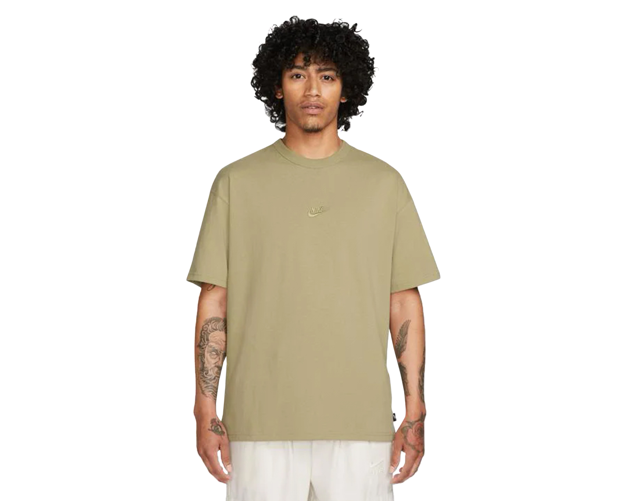 Nike Sportswear Premium Essentials Erkek Günlük Tişört DO7392-276 Yeşil