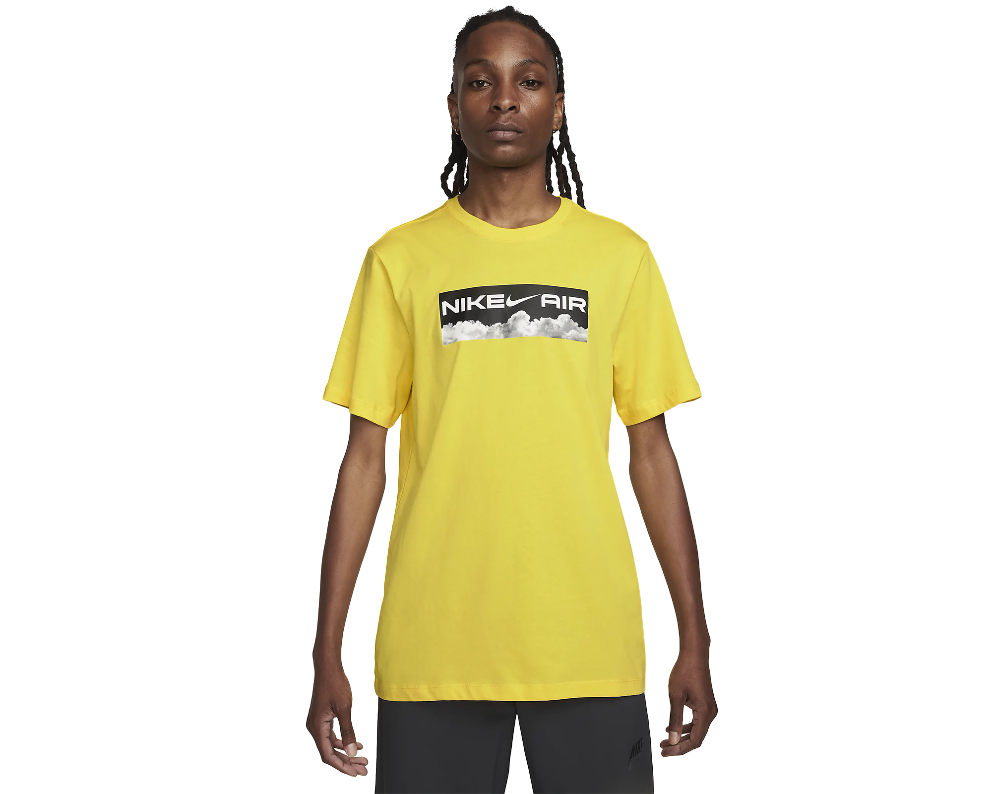 Nike M Nsw Tee Nike Air Open Erkek Günlük Tişört DR7805-765 Sarı