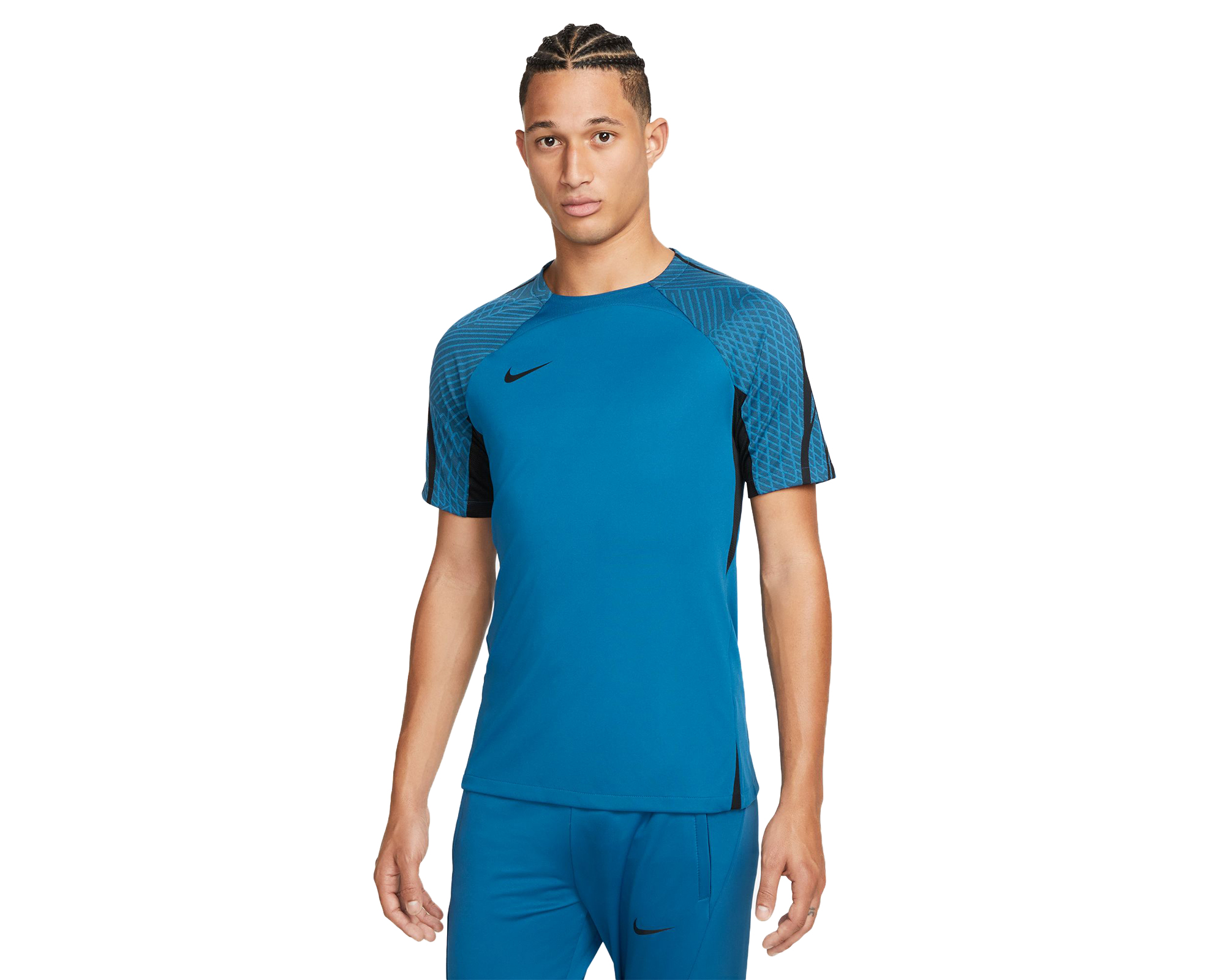 Nike M Nk Df Strk Ss Erkek Futbol Antrenman Tişörtü DV9237-457 Renkli