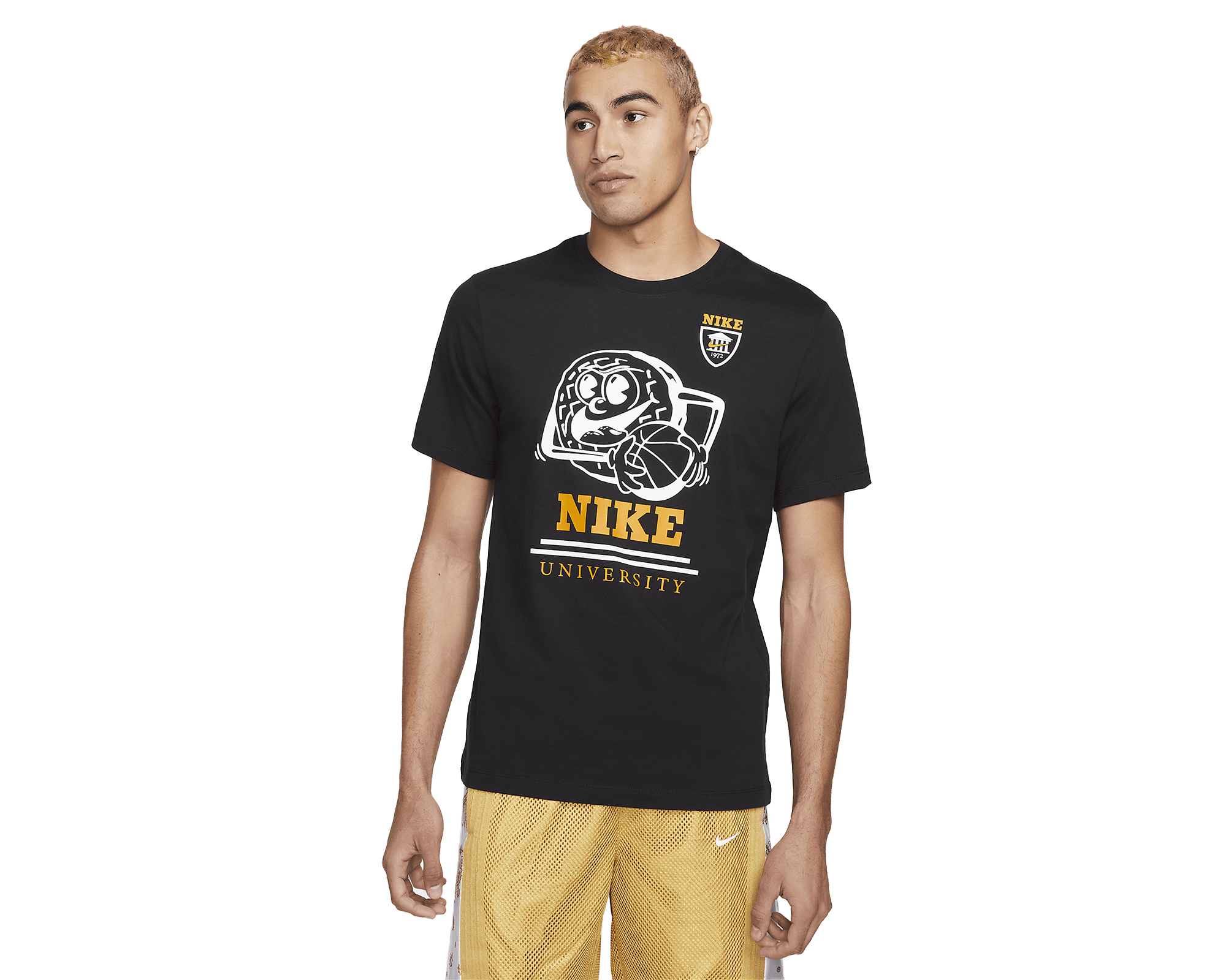 Nike M Nk Tee Erkek Basketbol Tişörtü DZ2685-010 Siyah