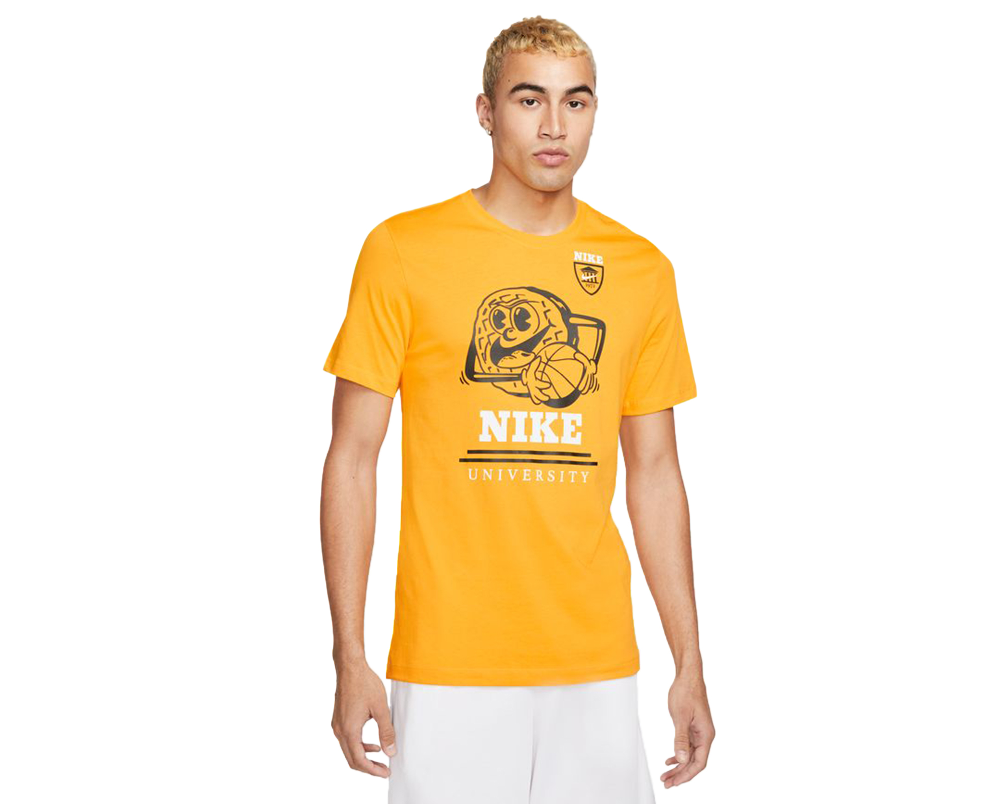 Nike M Nk Tee Erkek Basketbol Tişörtü DZ2685-739 Sarı