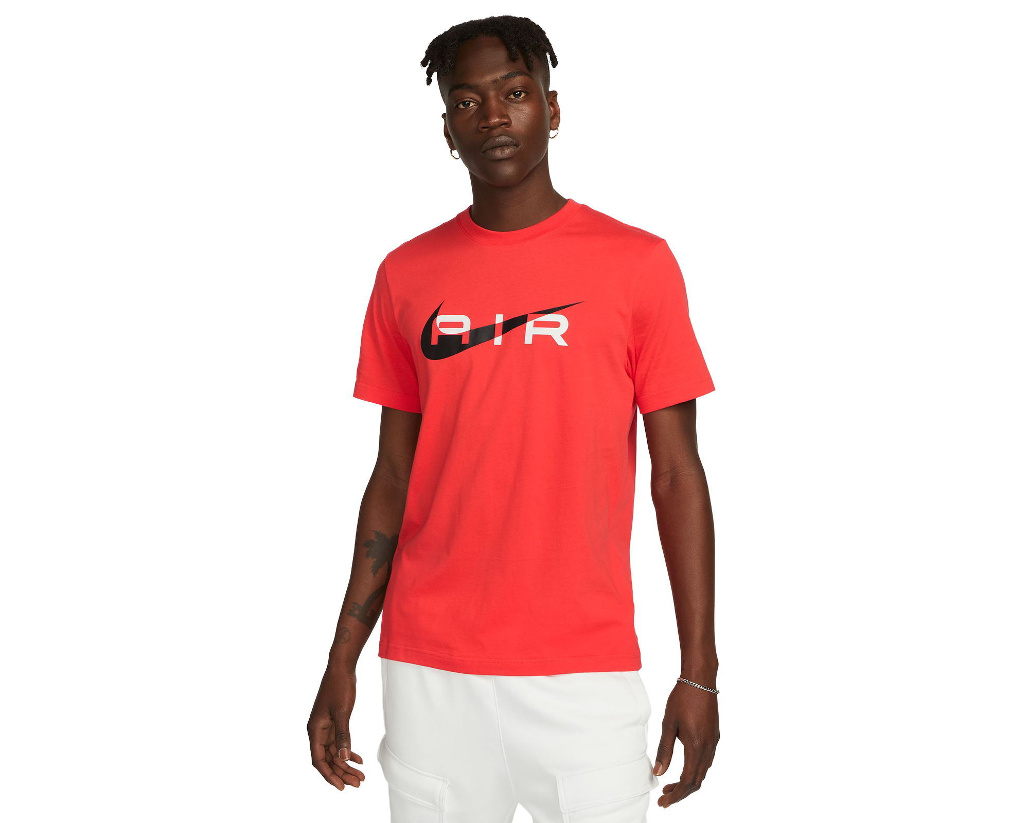 Nike M Nsw Sw Air Graphic Tee Erkek Günlük Tişört FN7704-696 Kırmızı