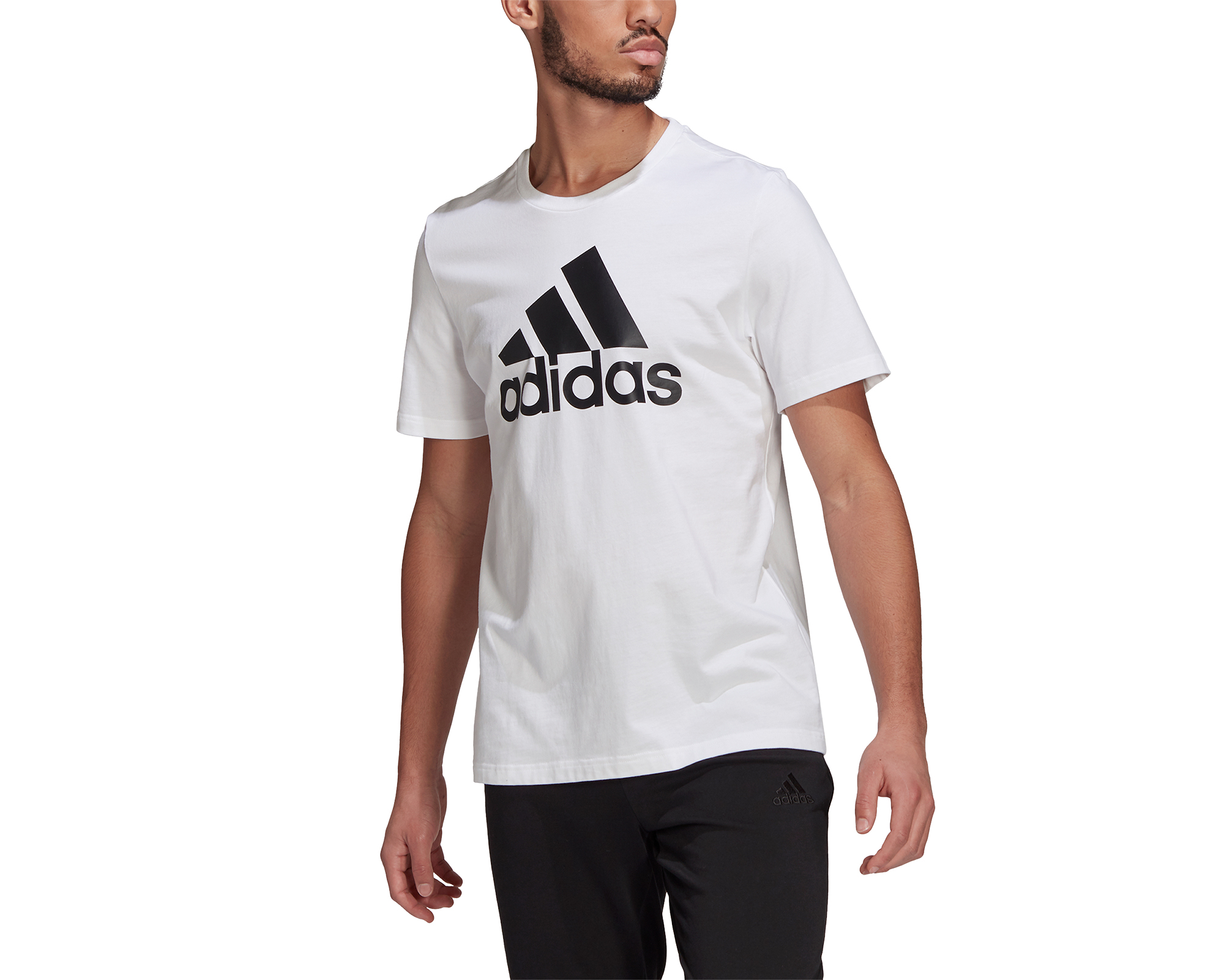 adidas M Bl Sj T Erkek Günlük Tişört GK9121 Beyaz