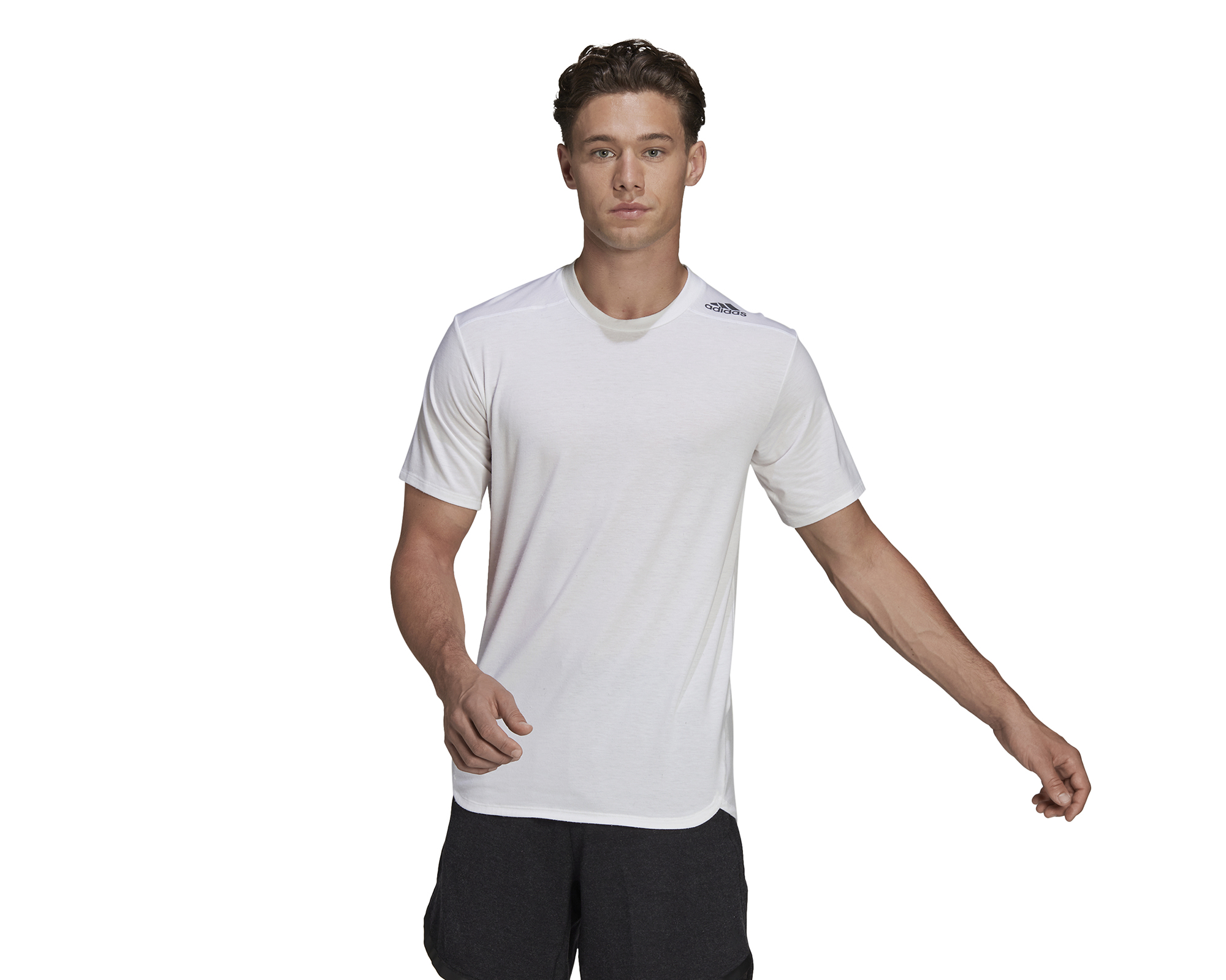 adidas M D4T Tee Erkek Antrenman Tişörtü HA6363 Beyaz