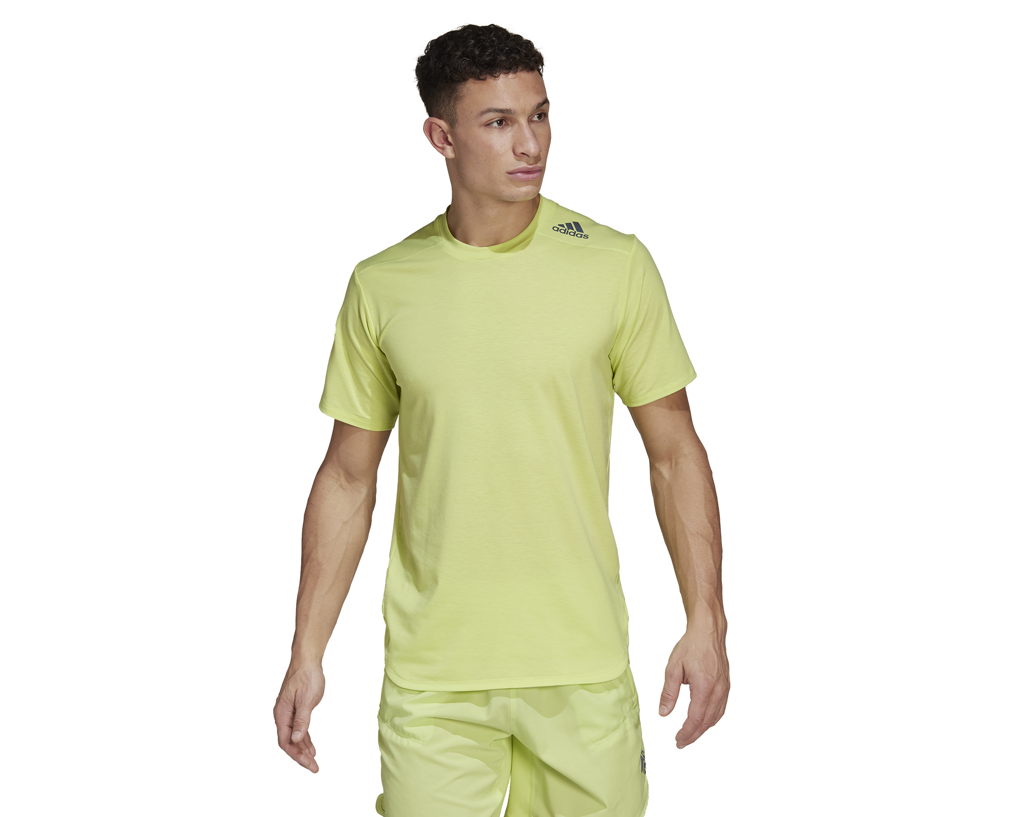 adidas M D4T Tee Erkek Antrenman Tişörtü HB9203 Yeşil