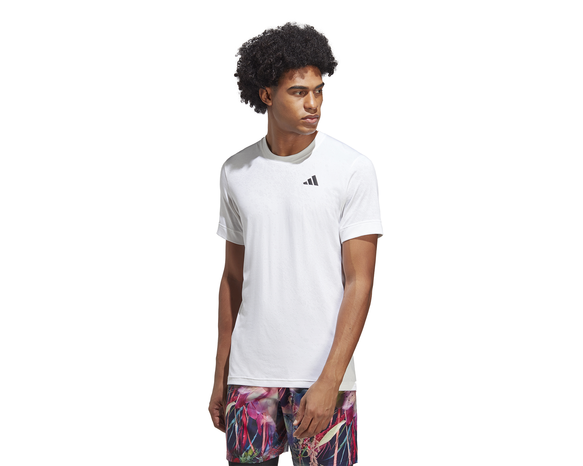 adidas T Freelift Tee Erkek Tenis Tişörtü HR6484 Beyaz