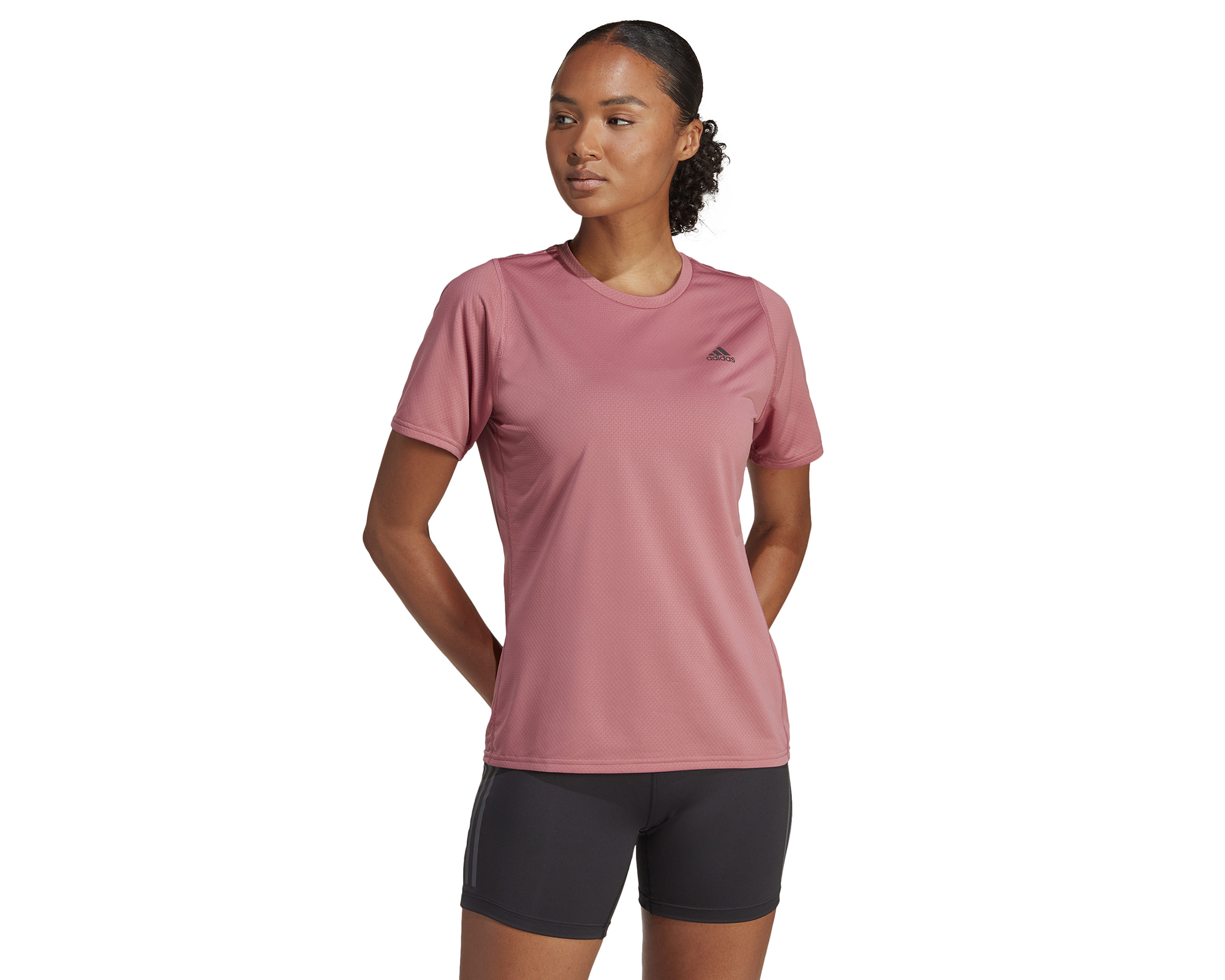 adidas Ri 3B Tee Kadın Koşu Tişörtü HR9887 Pembe
