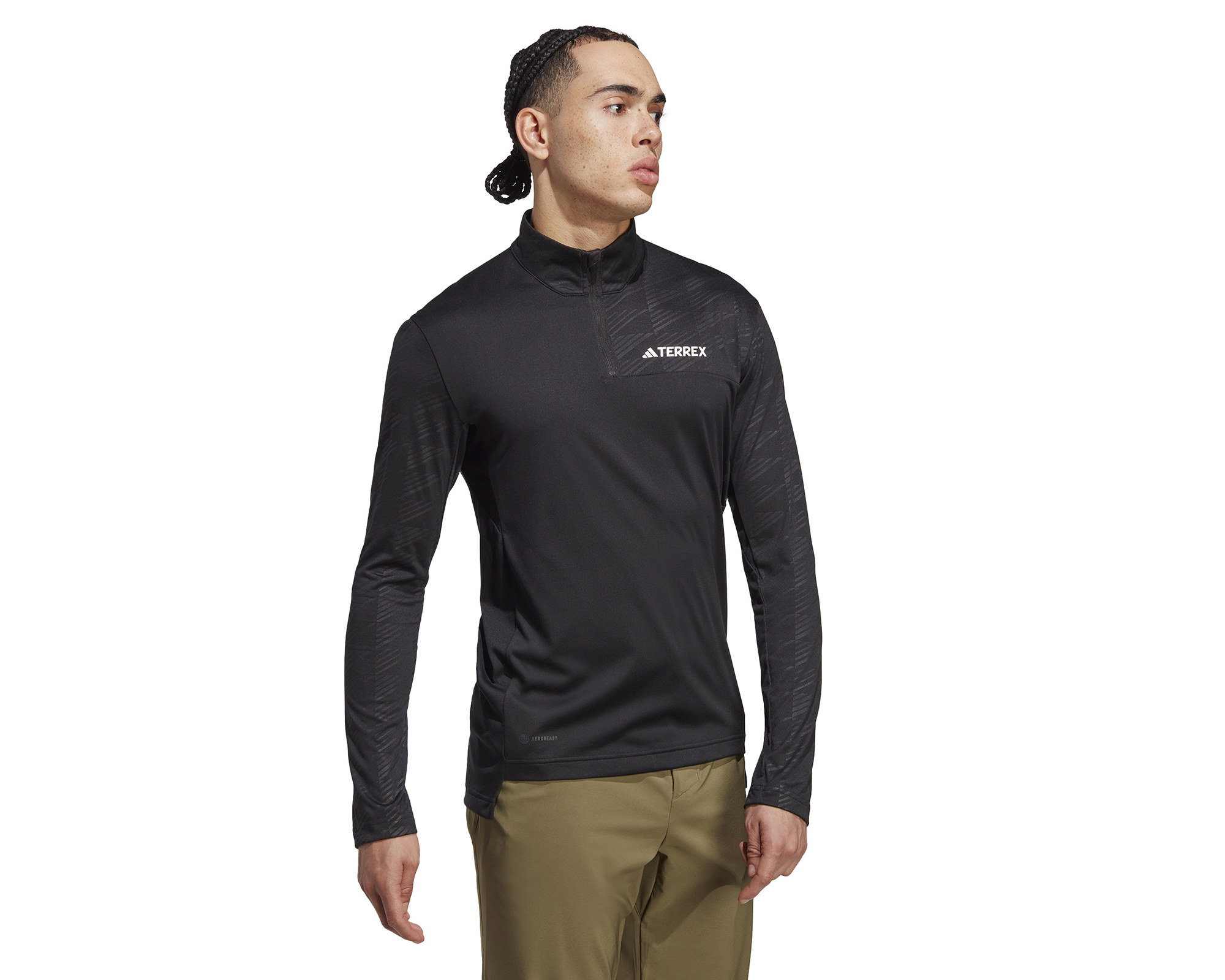 adidas Terrex Mt Half Zi Ls Erkek Uzun Kollu Outdoor Tişörtü HT9501 Siyah
