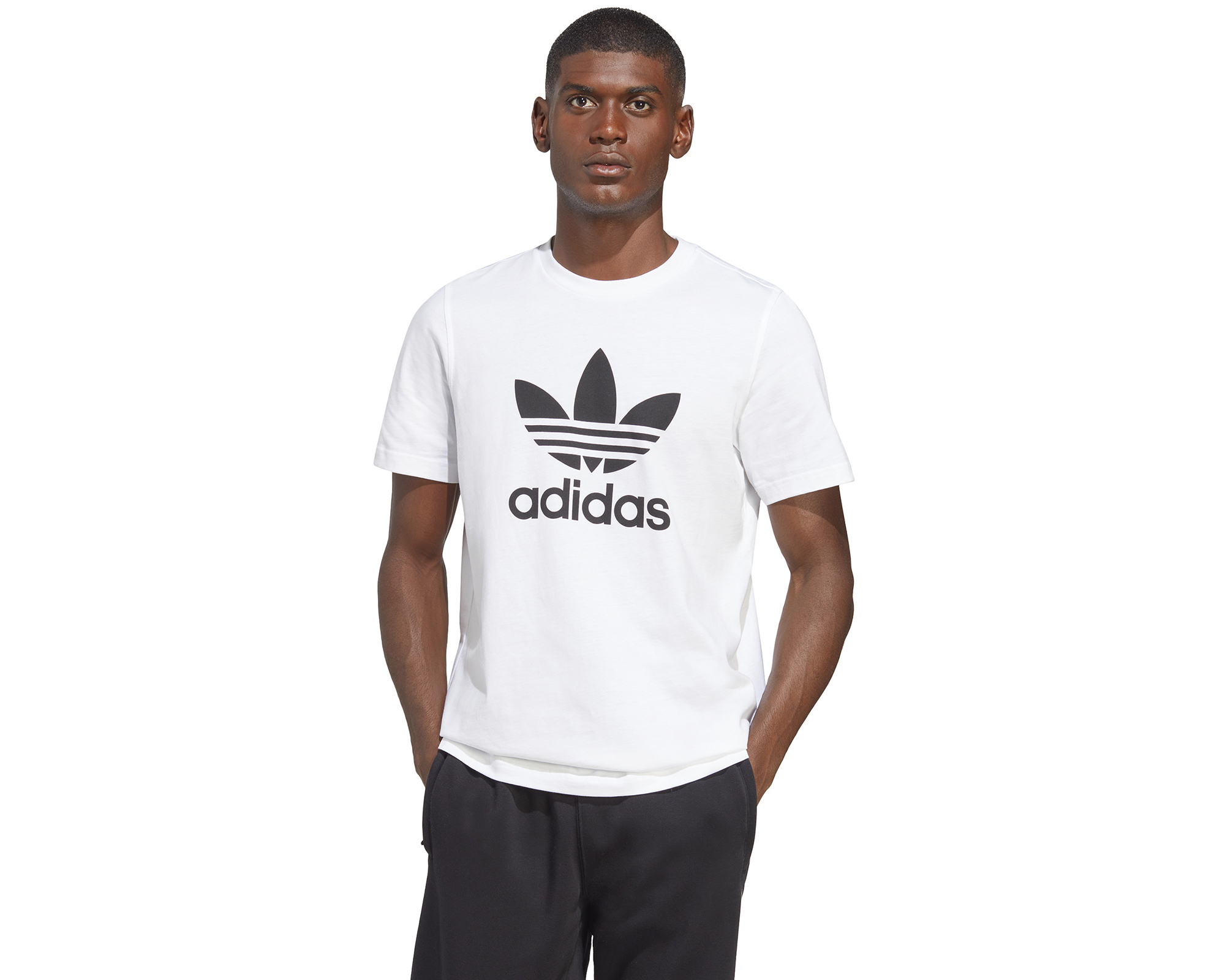 adidas Trefoil T-Shirt Erkek Günlük Tişört IA4816 Beyaz
