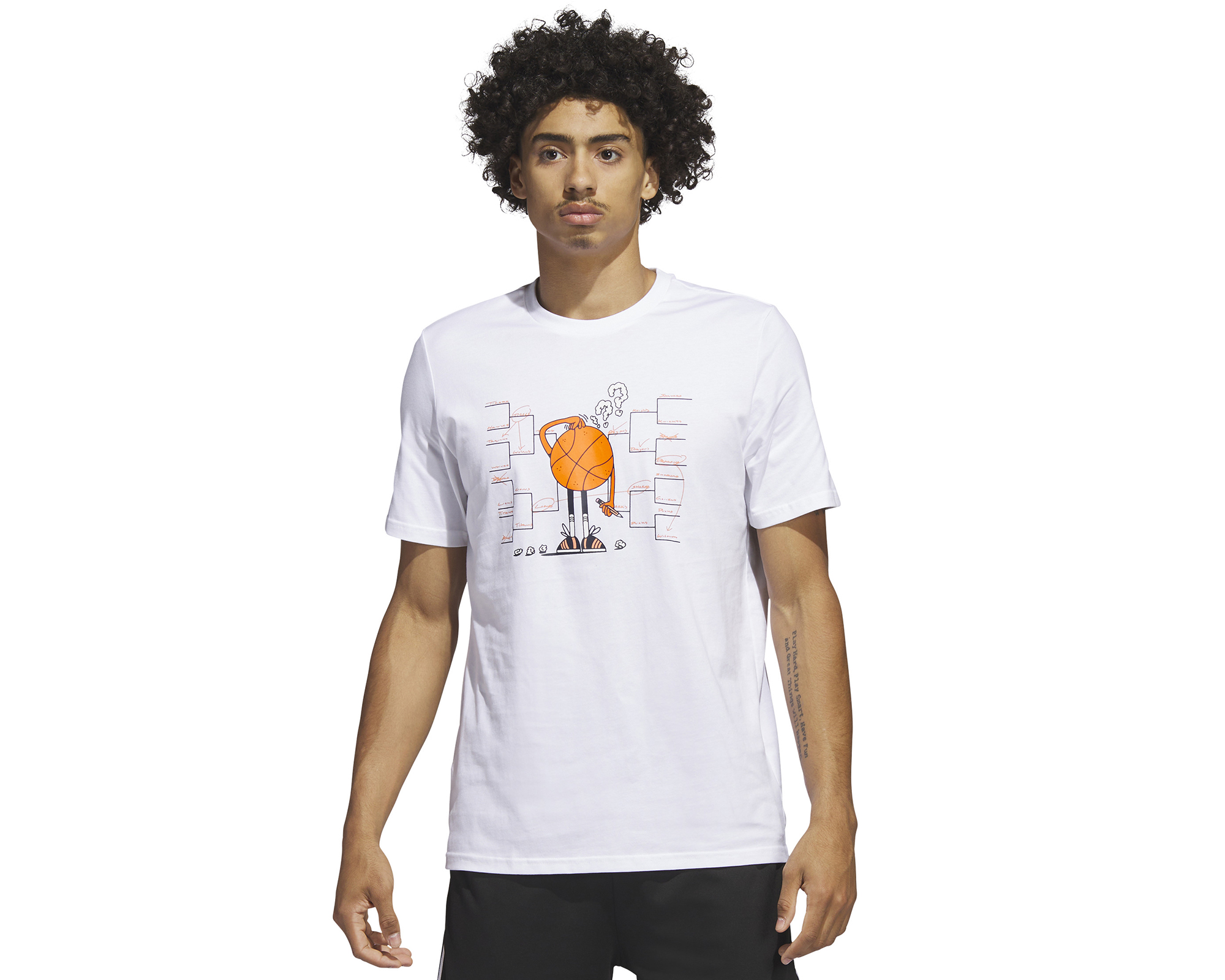 adidas Lil Stripe Mm Erkek Basketbol Tişörtü IC1870 Beyaz