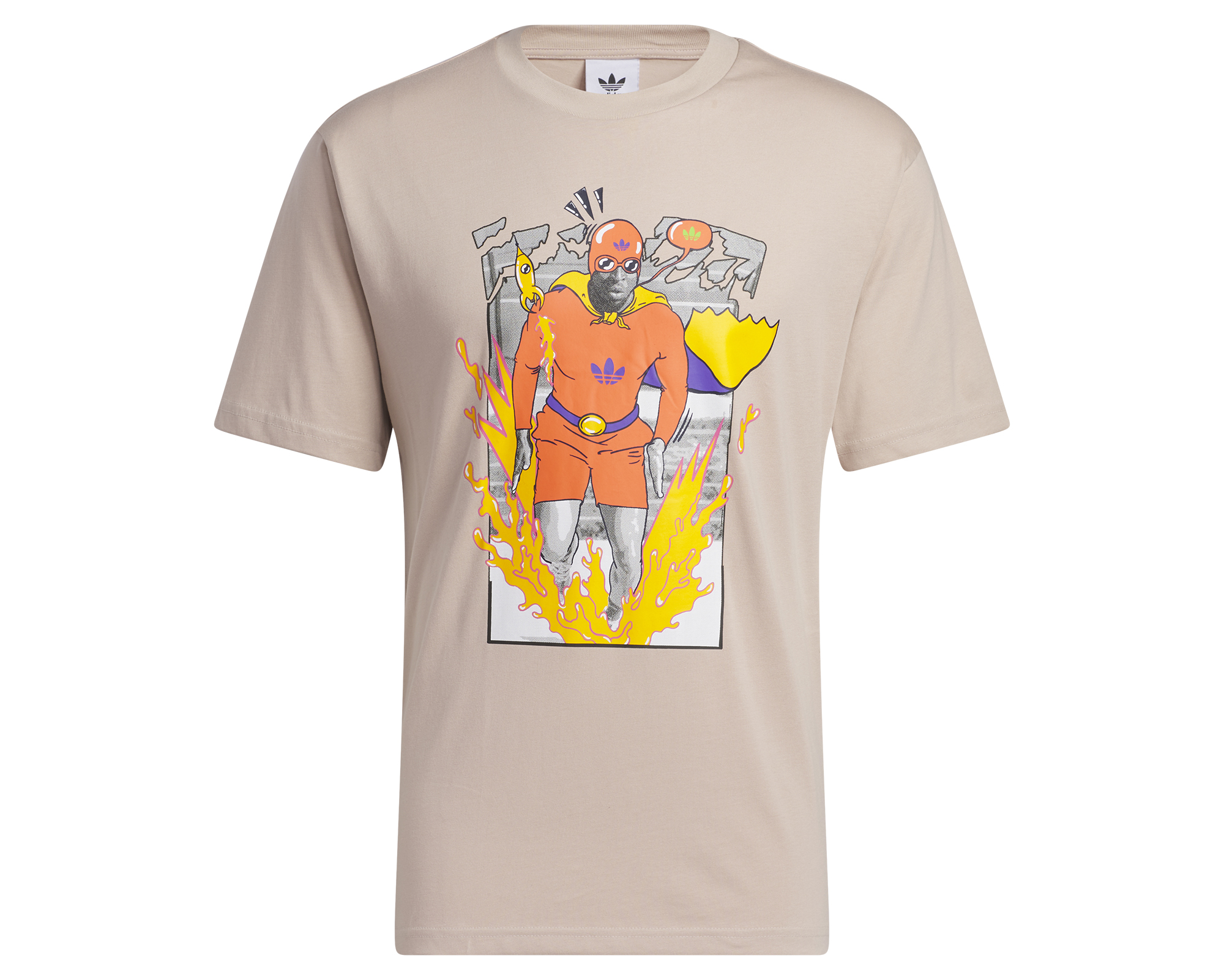 adidas Fast As Tee Erkek Günlük Tişört IC5568 Krem
