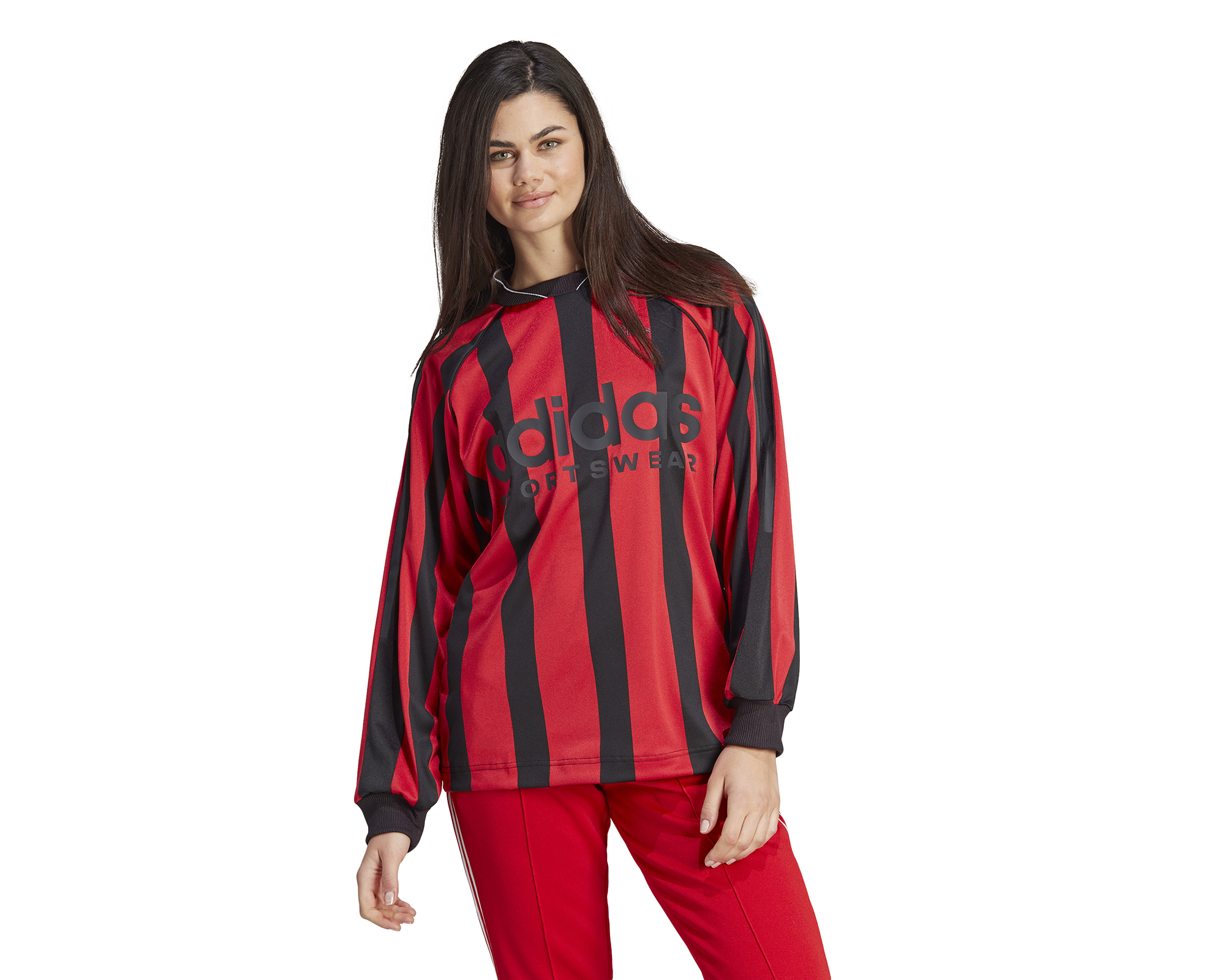 adidas W Express Ls Kadın Uzun Kollu Tişört IC6634 Kırmızı