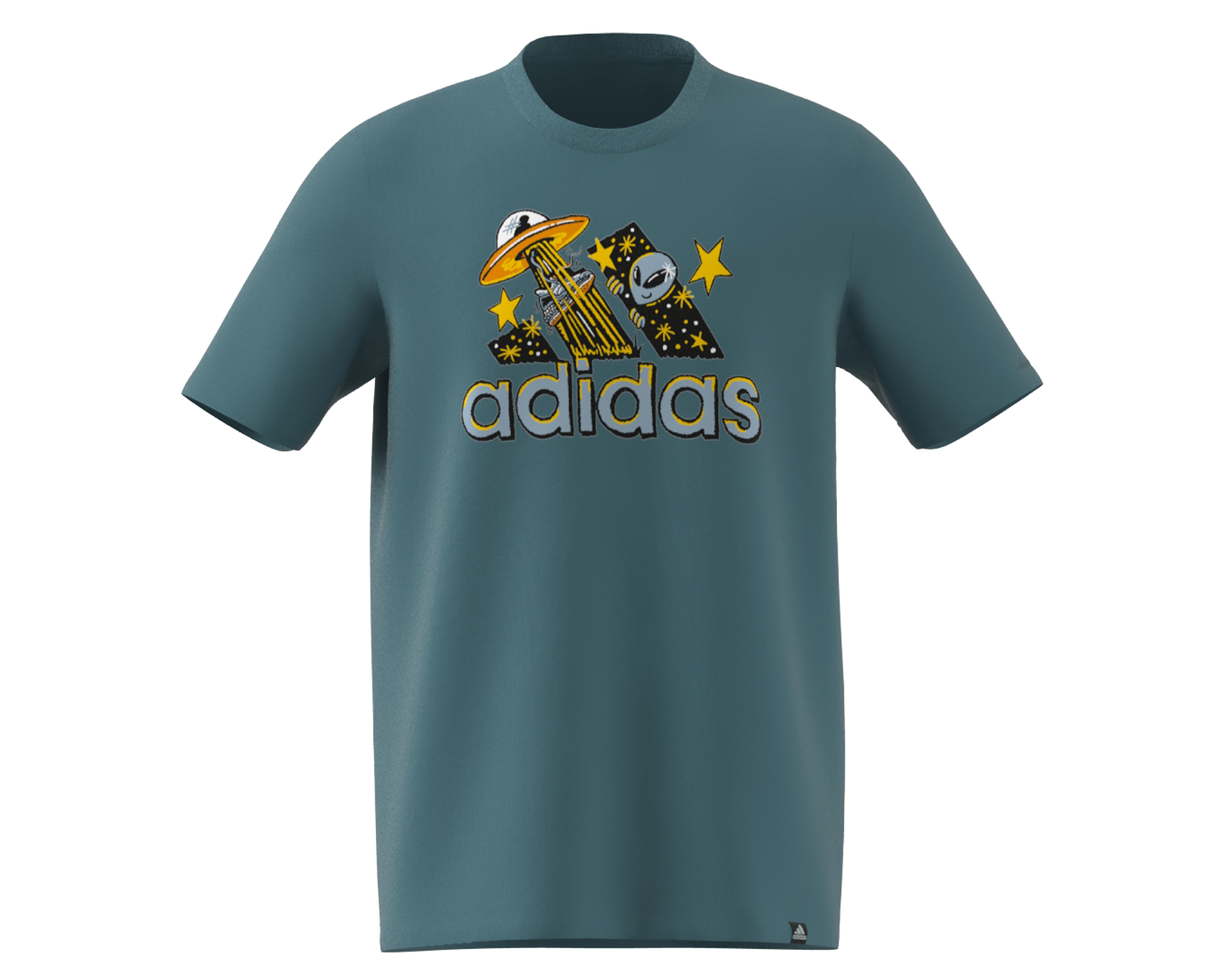 adidas M Doodle F T Erkek Günlük Tişört IL2828 Mavi