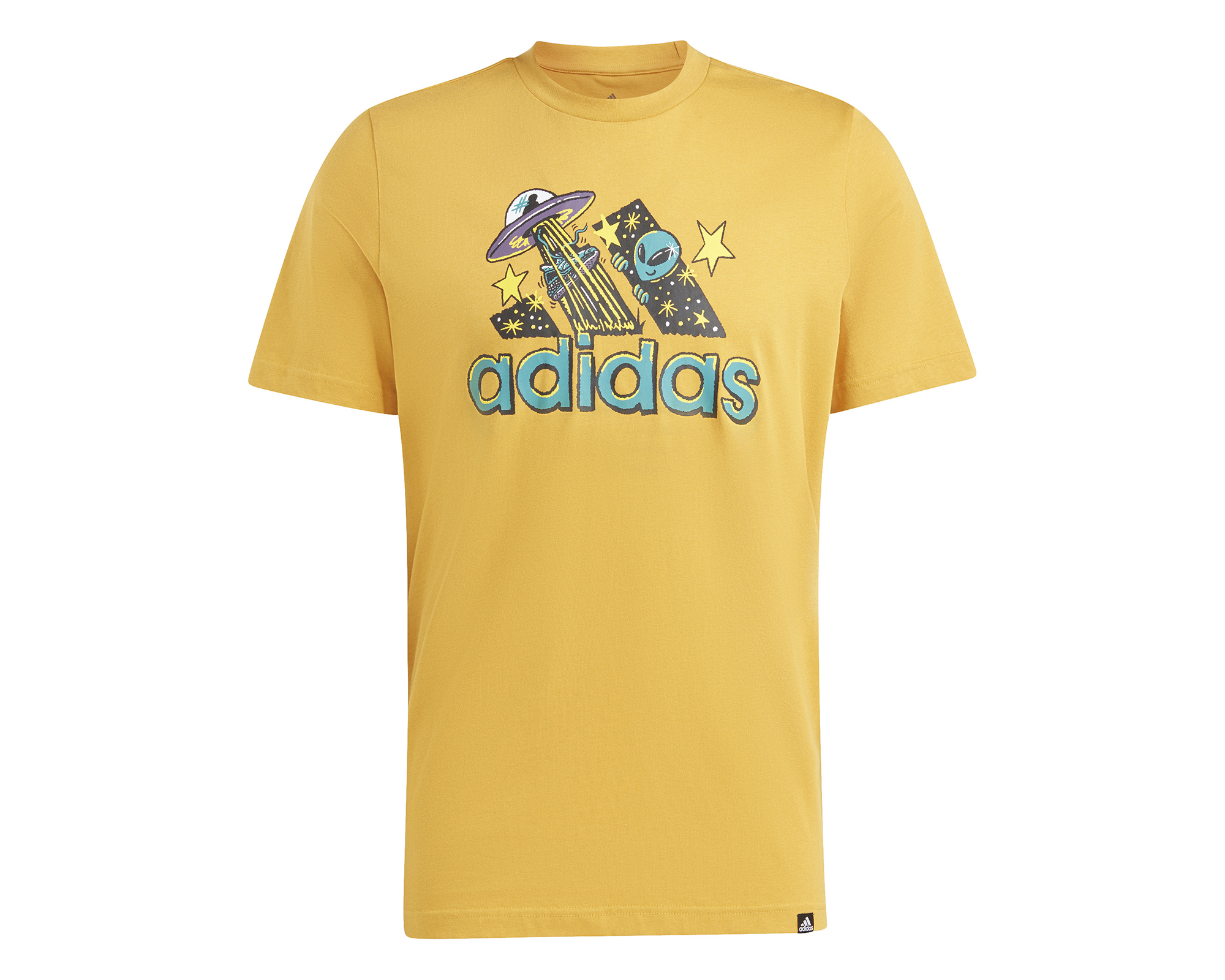 adidas M Doodle F T Erkek Günlük Tişört IL2830 Sarı