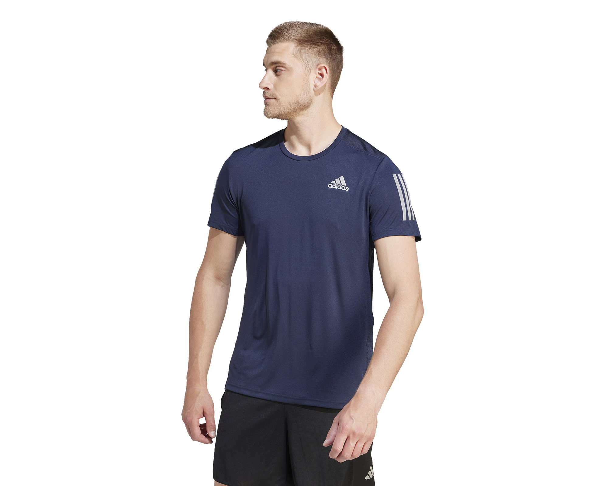 adidas Own The Run Tee Erkek Koşu Tişörtü IM2529 Lacivert
