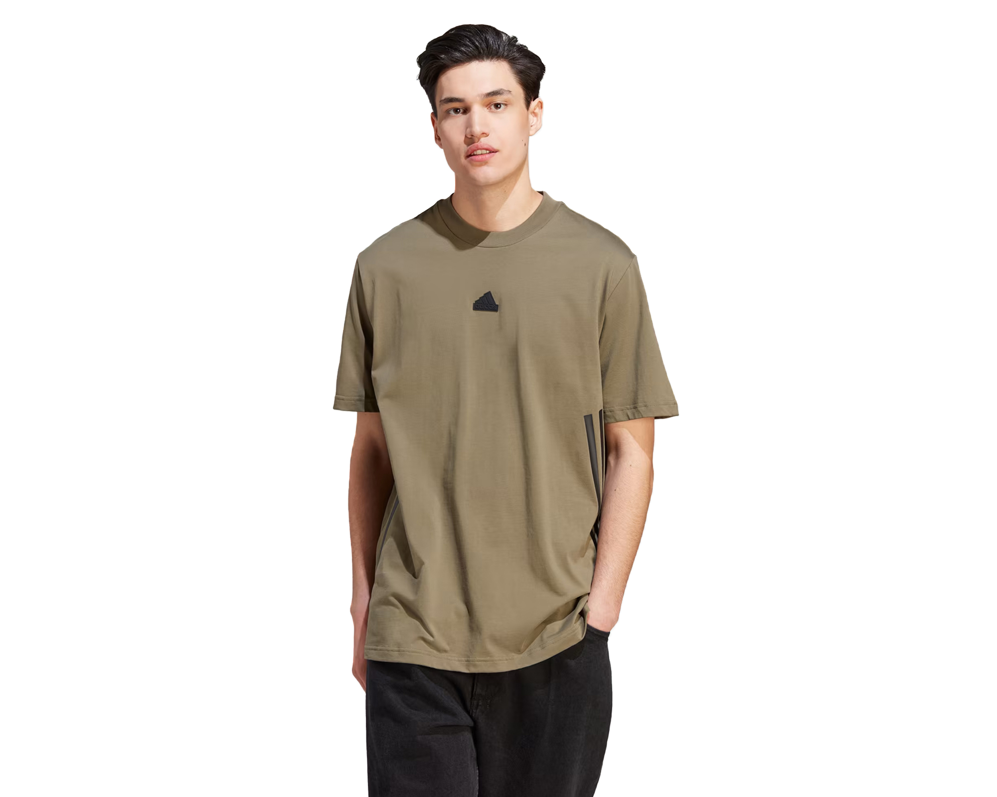 adidas M Fi 3S T Erkek Günlük Tişört IN1615 Haki
