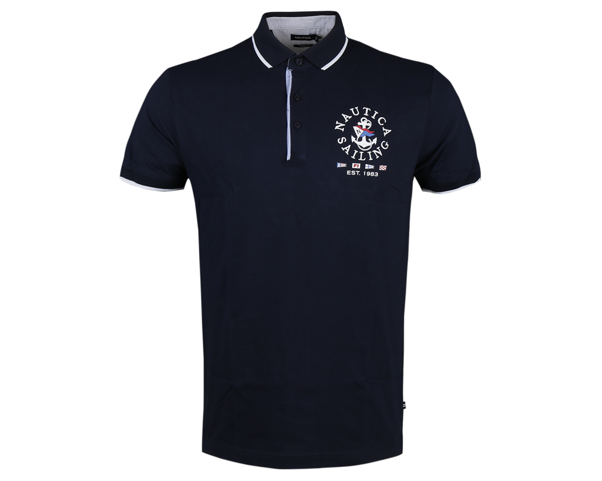 Nautica K25633T.4Nv Erkek Günlük Polo Tişört K25633T.4NV Siyah
