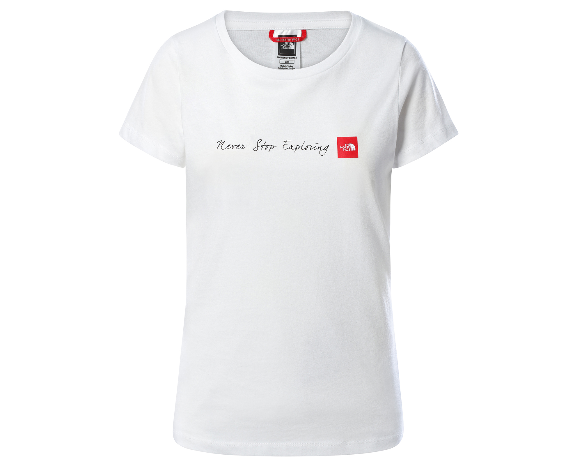 The North Face W S/S Neverstopexploring Tee-Eu Kadın Günlük Tişört NF00A6PRLB11 Beyaz