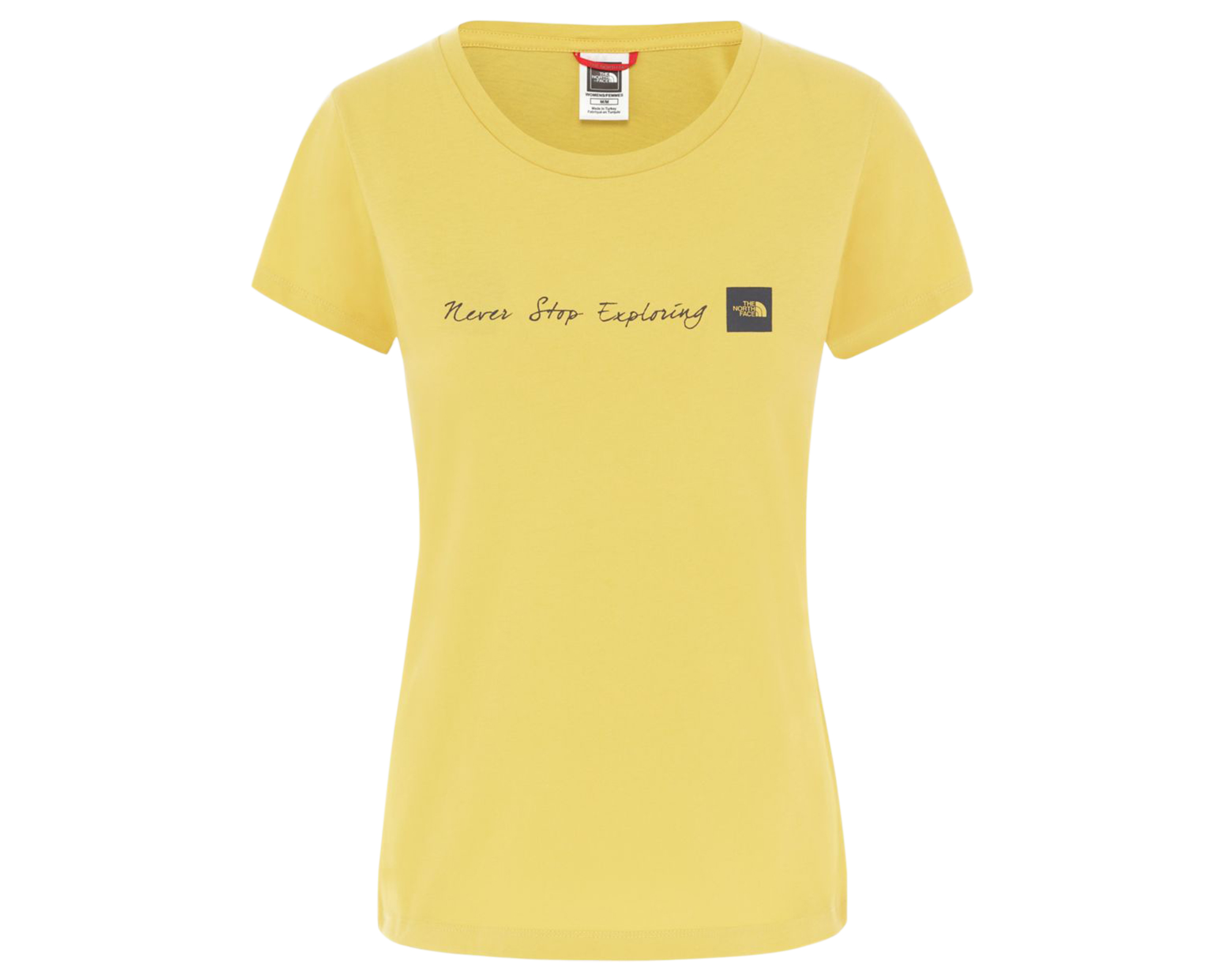 The North Face W Nvr Stp Exploring Tee Kadın Günlük Tişört NF00A6PRZBJ1 Sarı