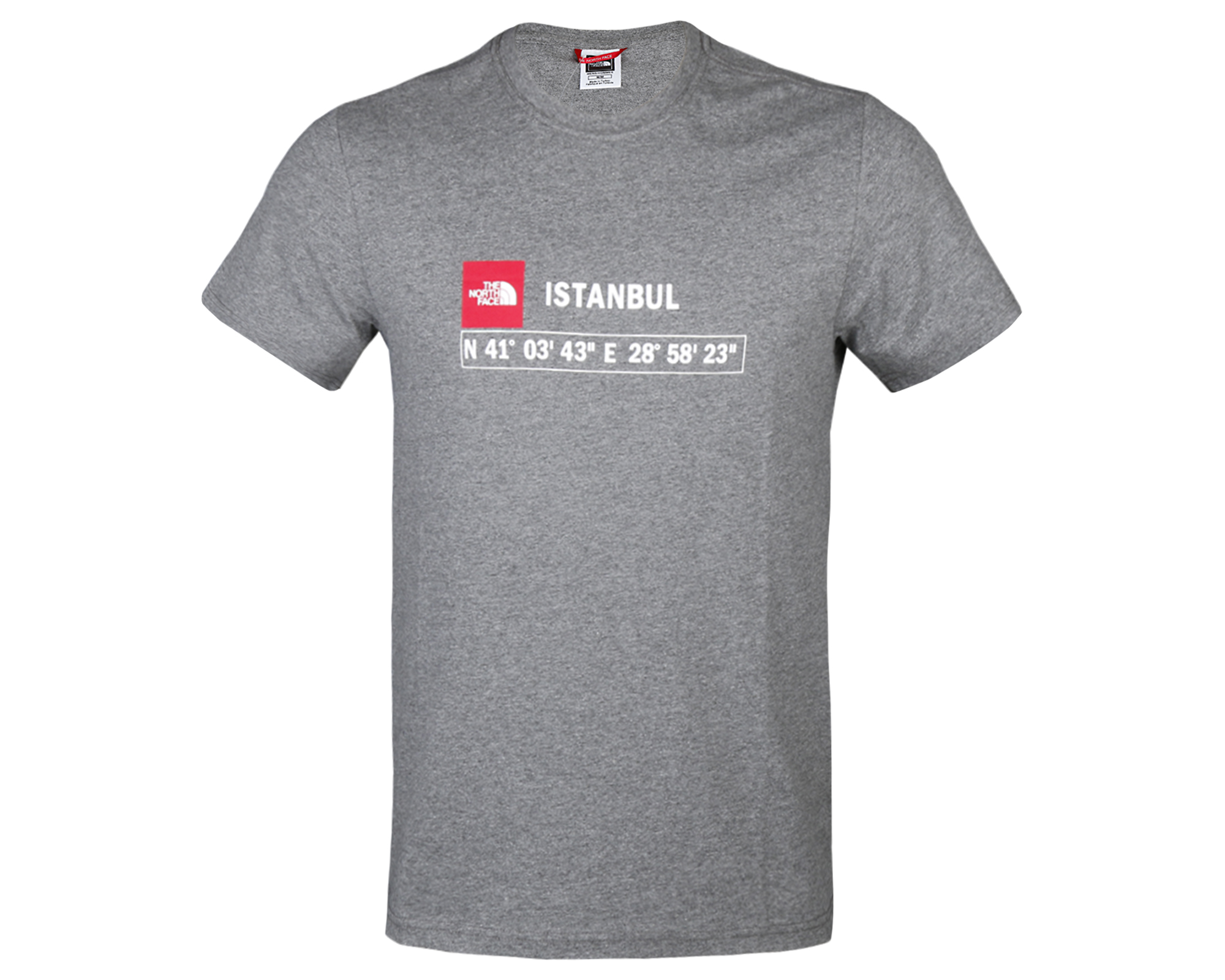 The North Face M Gps Tee istanbul Rec Erkek Günlük Tişört NF0A7ZC2DYY1 Gri