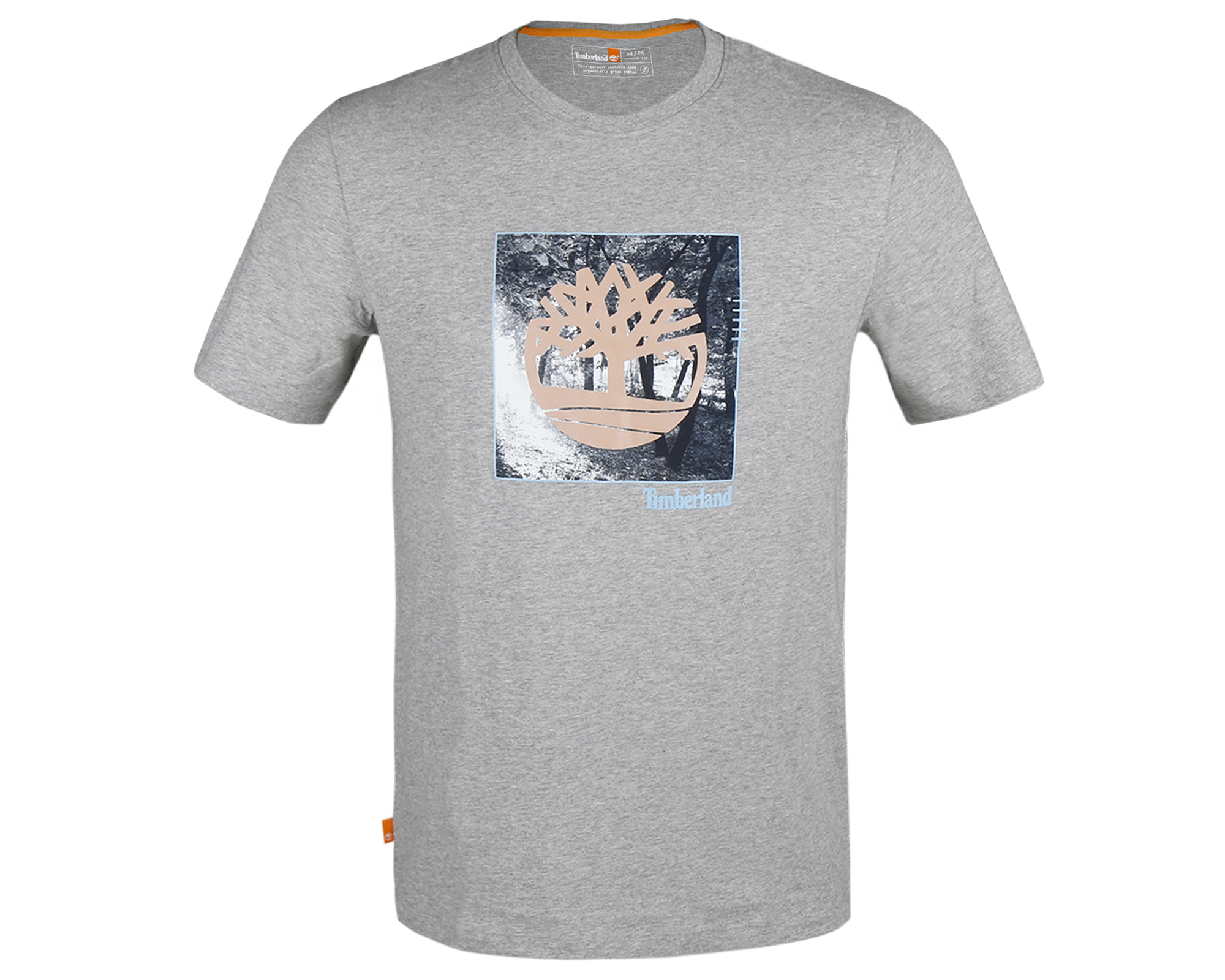 Timberland Ss Fabric Graphic Tee Erkek Günlük Tişört TB0A26T30521 Gri