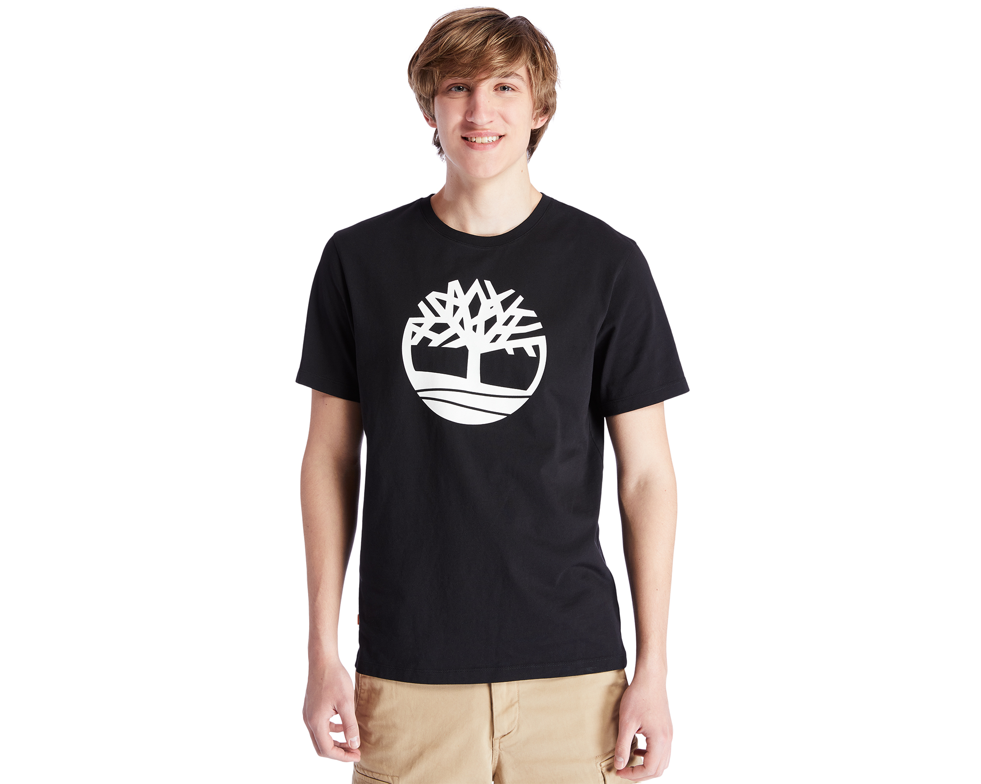 Timberland Ss Kennebec River Tree Logo Tee Erkek Günlük Tişört TB0A2C2R0011 Siyah