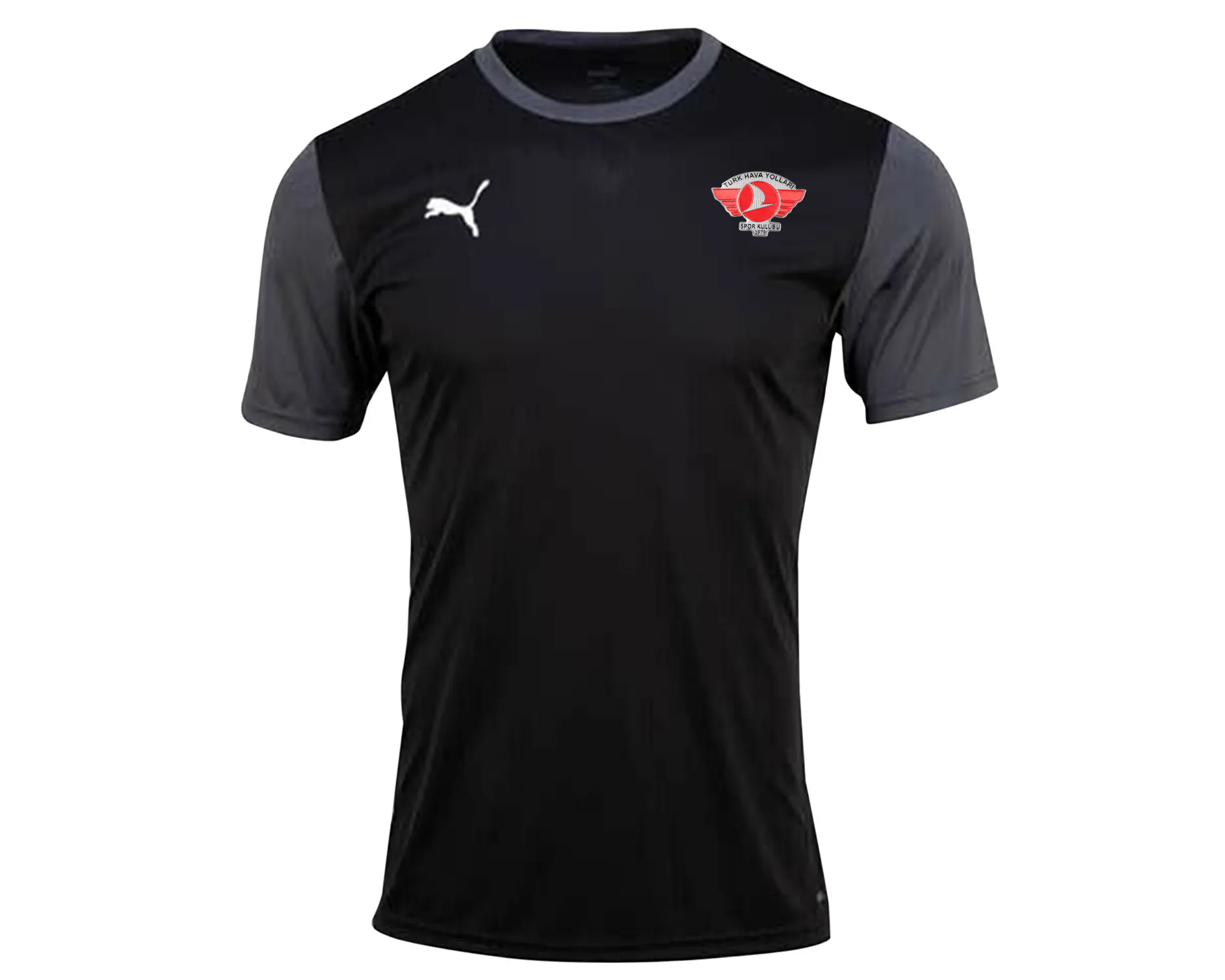 Puma Turk Hava Yolları Tısort Türk Hava Yolları Erkek Futbol Antrenman Tişörtü THY-65648403 Siyah