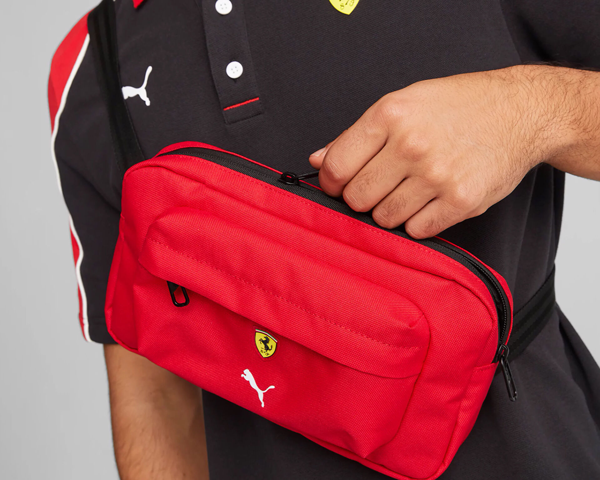 Scuderia ferrari fanwear waist bag best sale