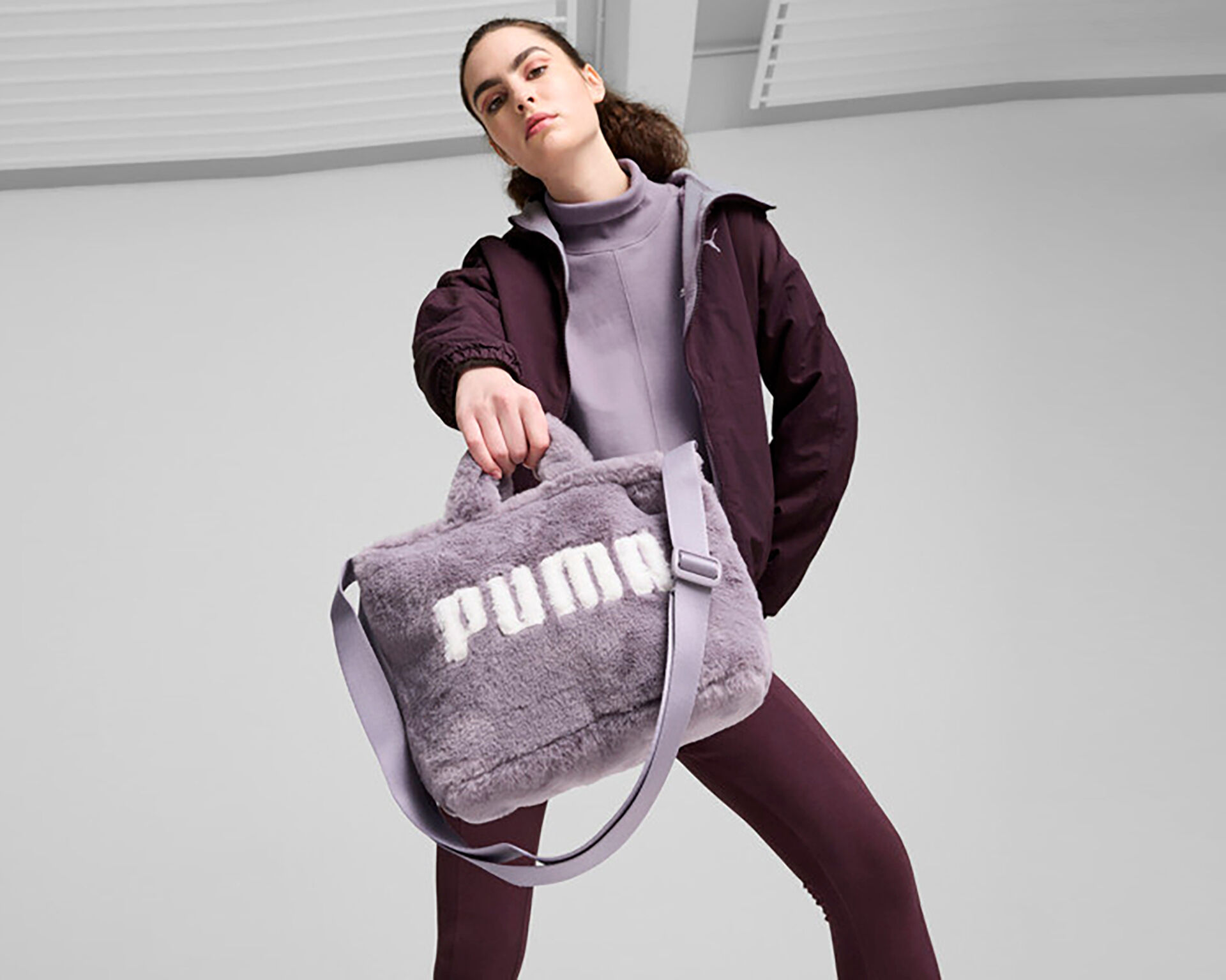 Puma Kad n Core Fur Mini Tote Bag Mor 09065702