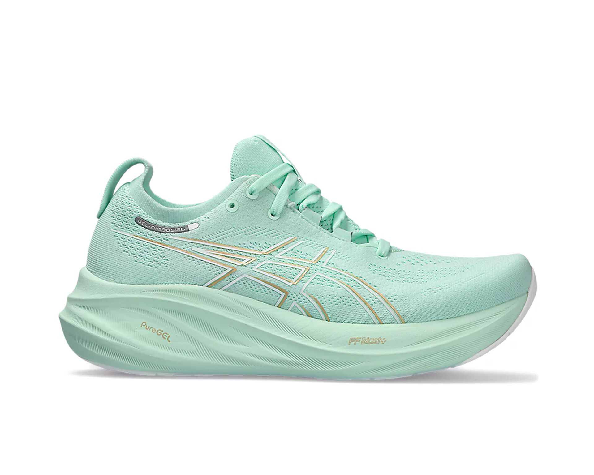 Asics Kad n Gel Nimbus 26 Ye il 1012B601 300