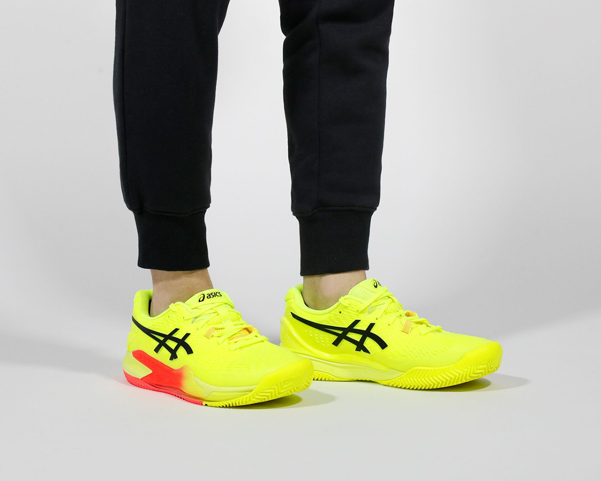 Asics Erkek Gel Resolution 9 Clay Paris Ye il 1041A495 750