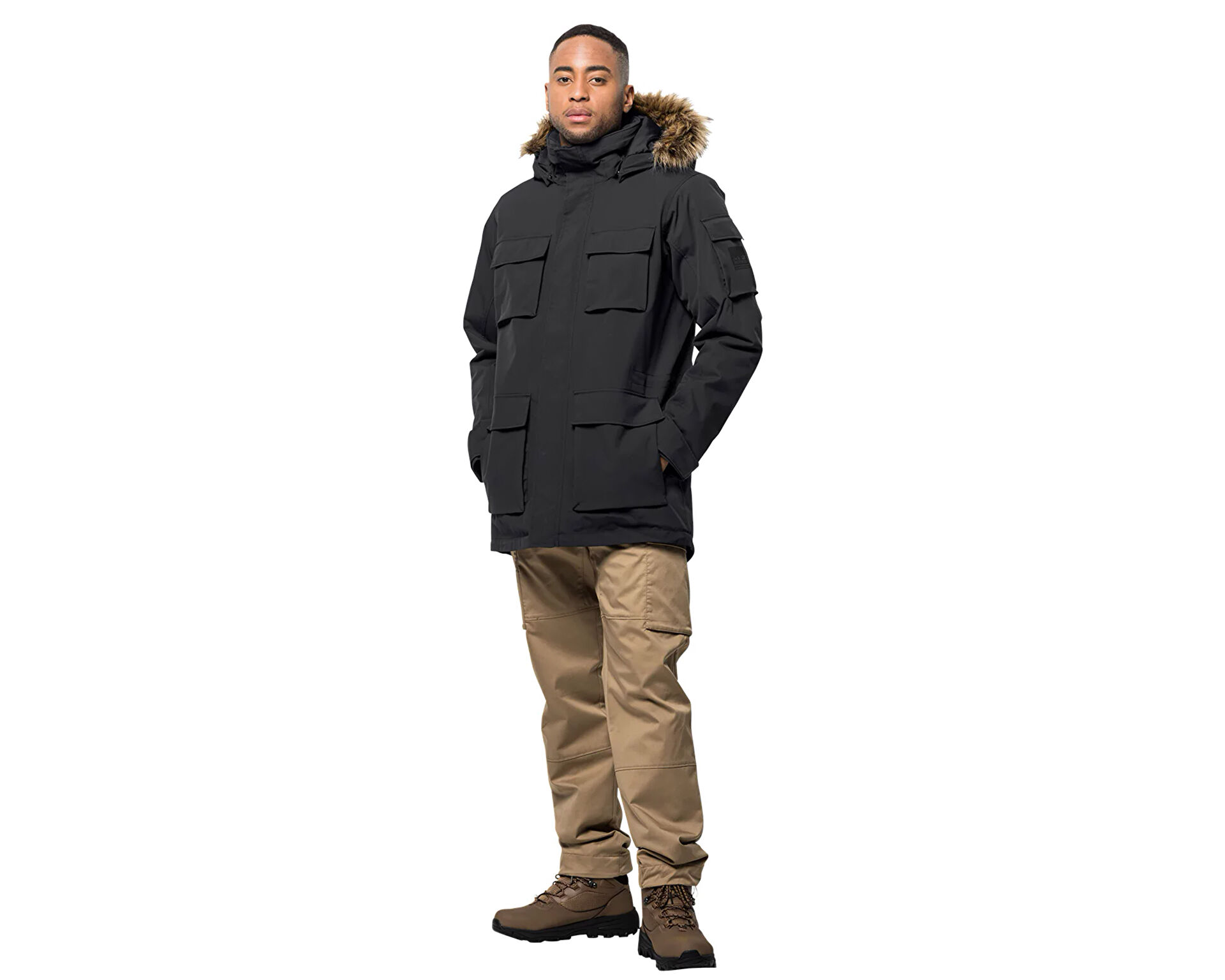 Jack Wolfskin Erkek Glacier Canyon Parka Siyah 1107674 6000
