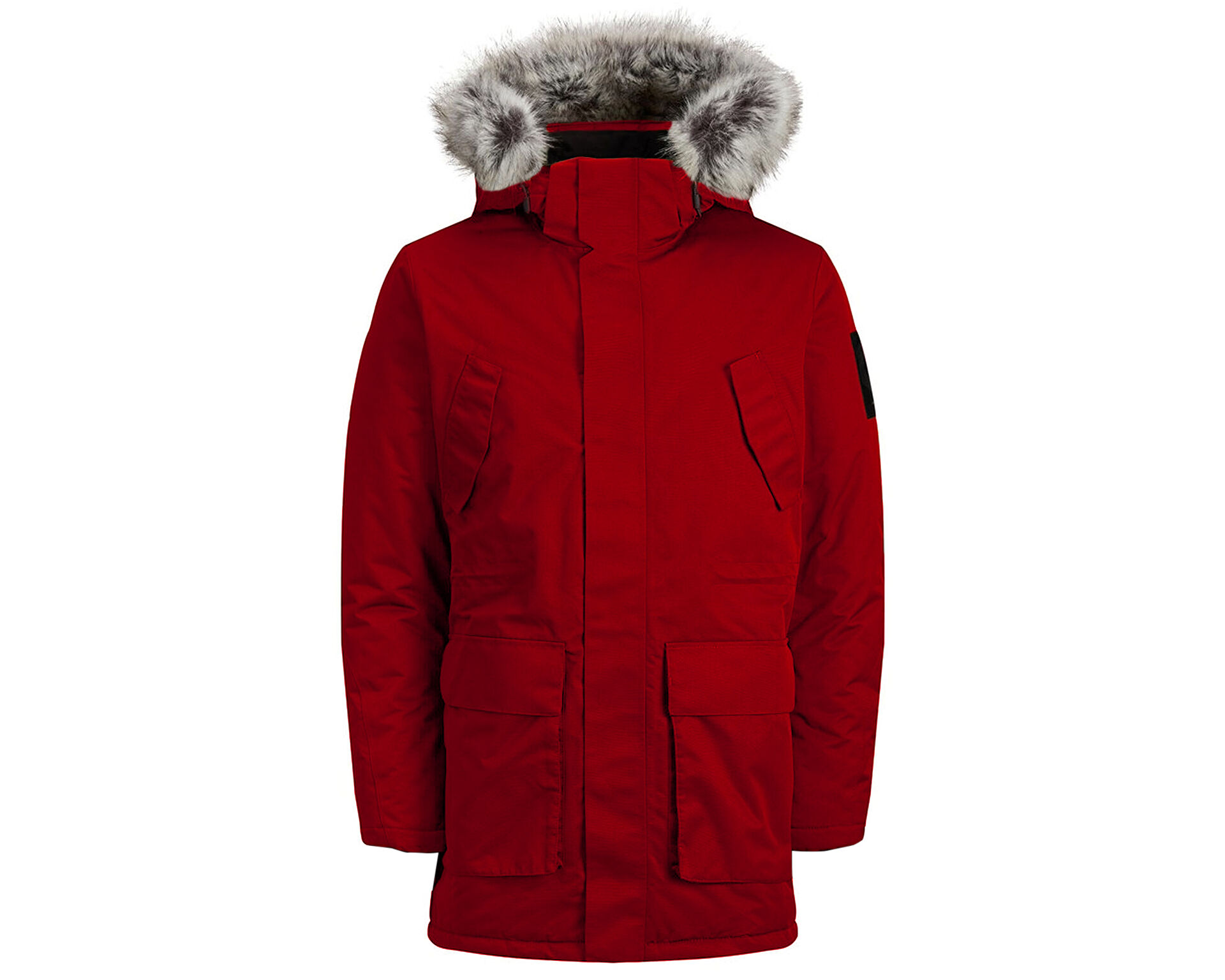 Jack Jones Erkek Jcomeyland Parka K rm z 12157936 TANGO RED